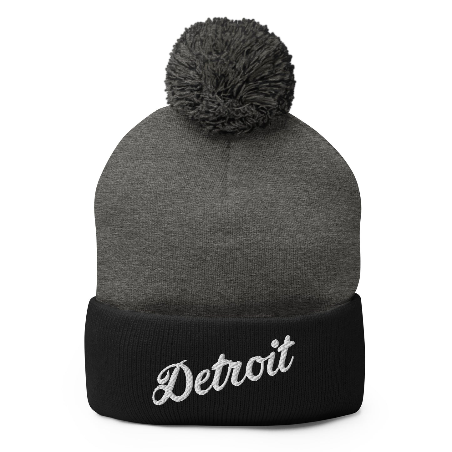 Detroit Script - Pom-Pom Beanie