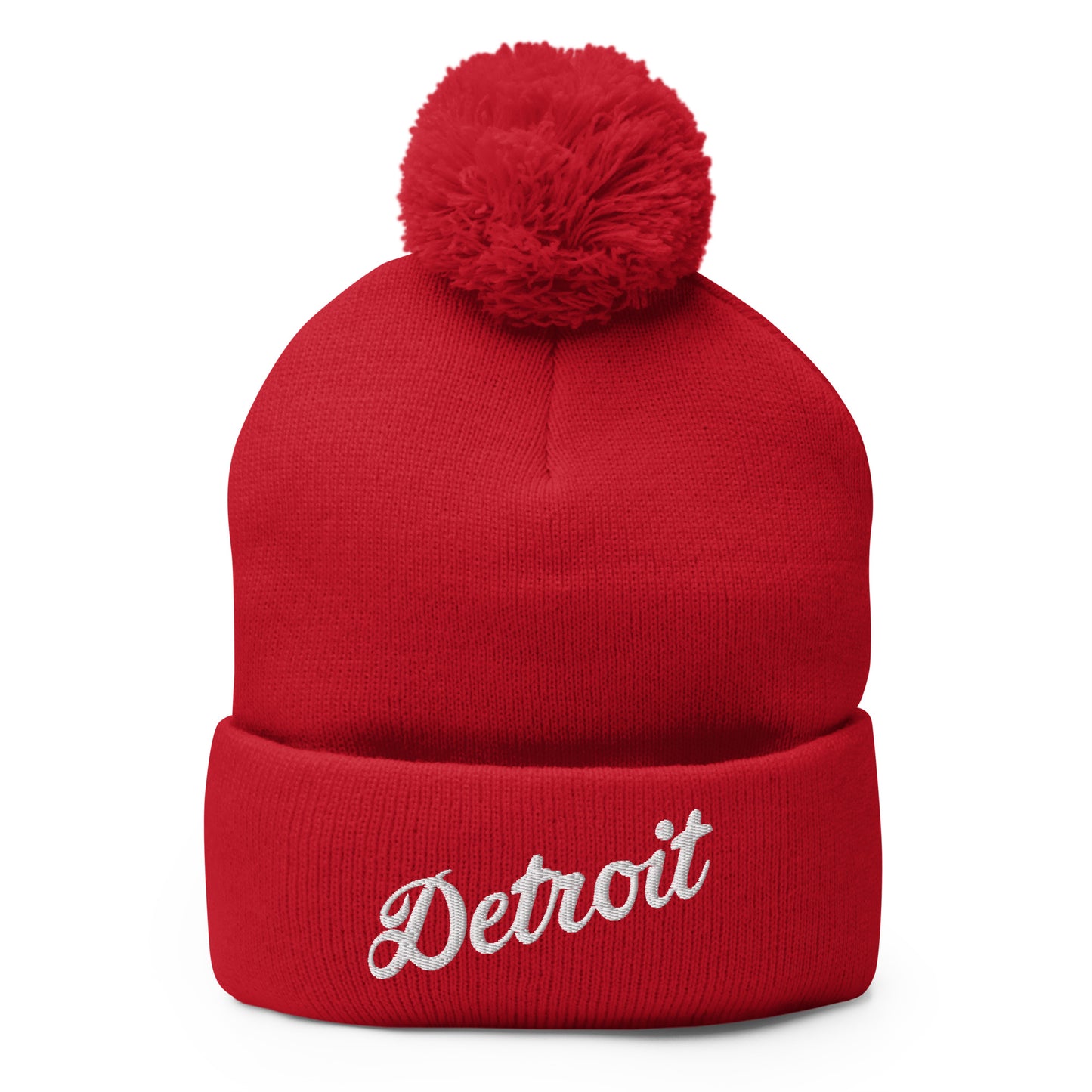 Detroit Script - Pom-Pom Beanie