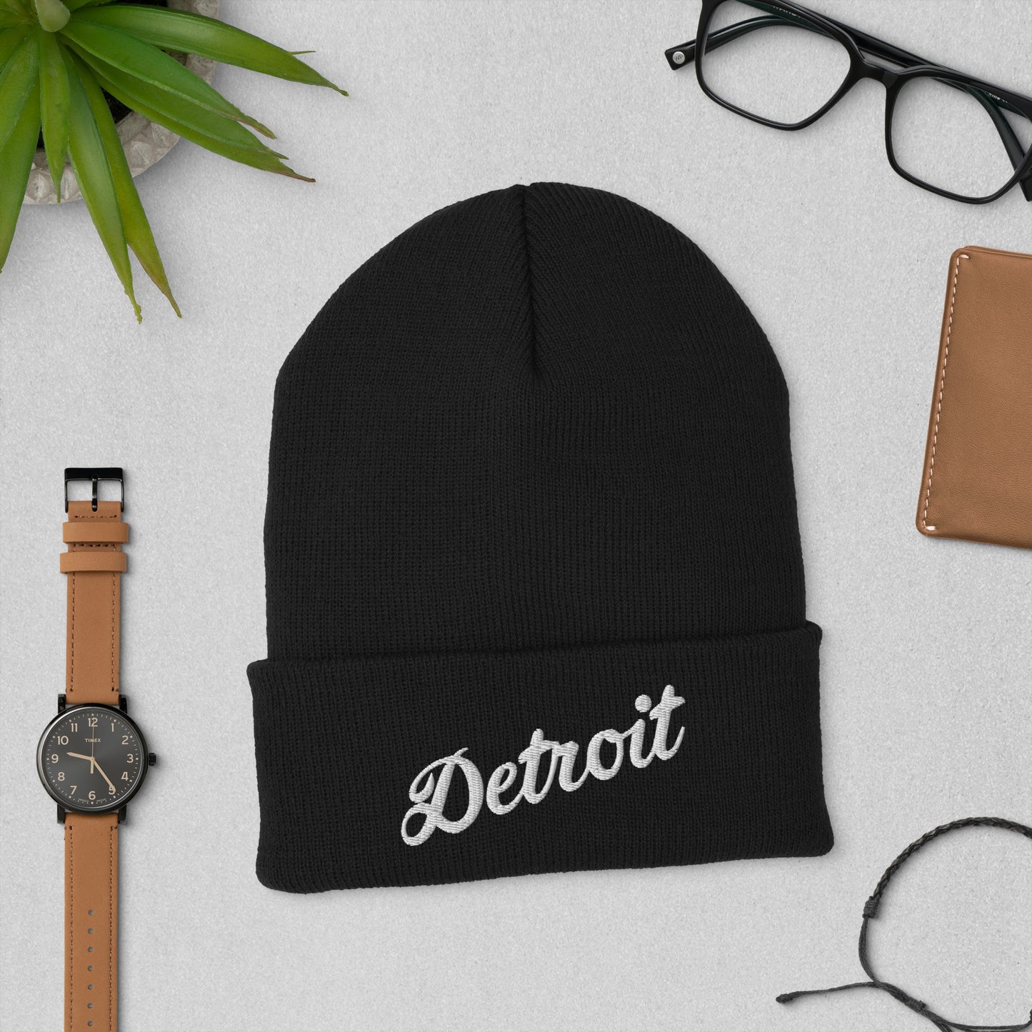 Detroit Script - Cuffed Beanie