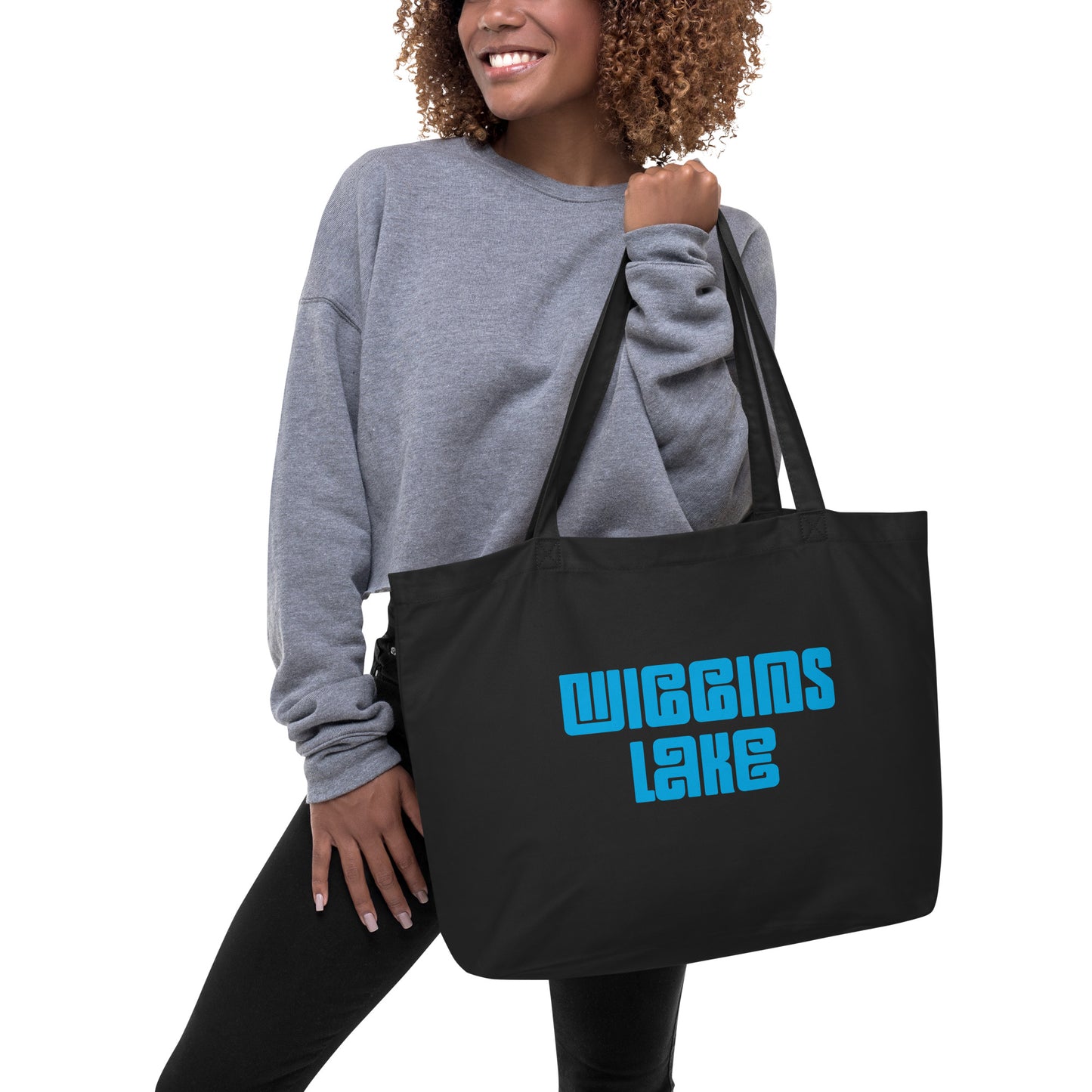 Wiggins Lake - Large Organic Tote Bag