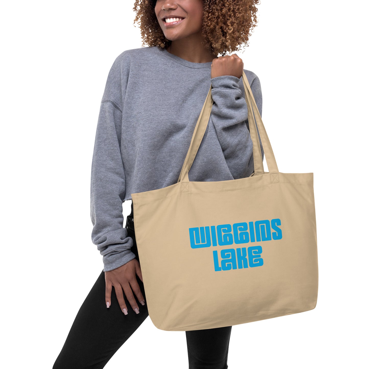 Wiggins Lake - Large Organic Tote Bag