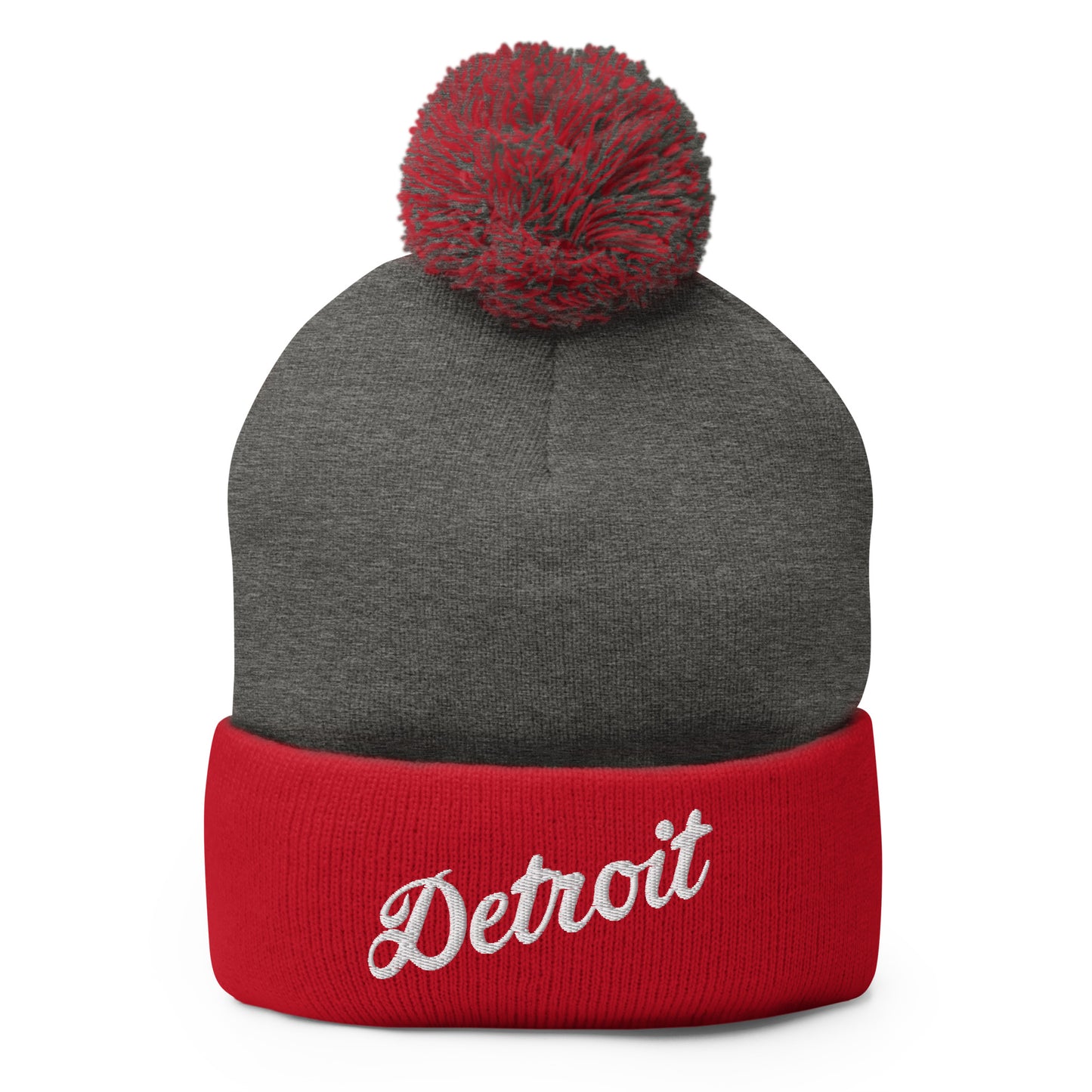 Detroit Script  -  Pom-Pom Beanie