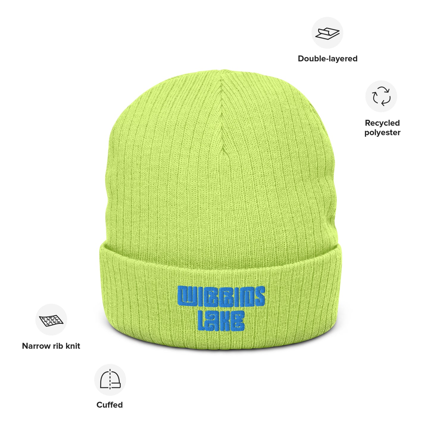 Wiggins Lake - Ribbed Knit Beanie