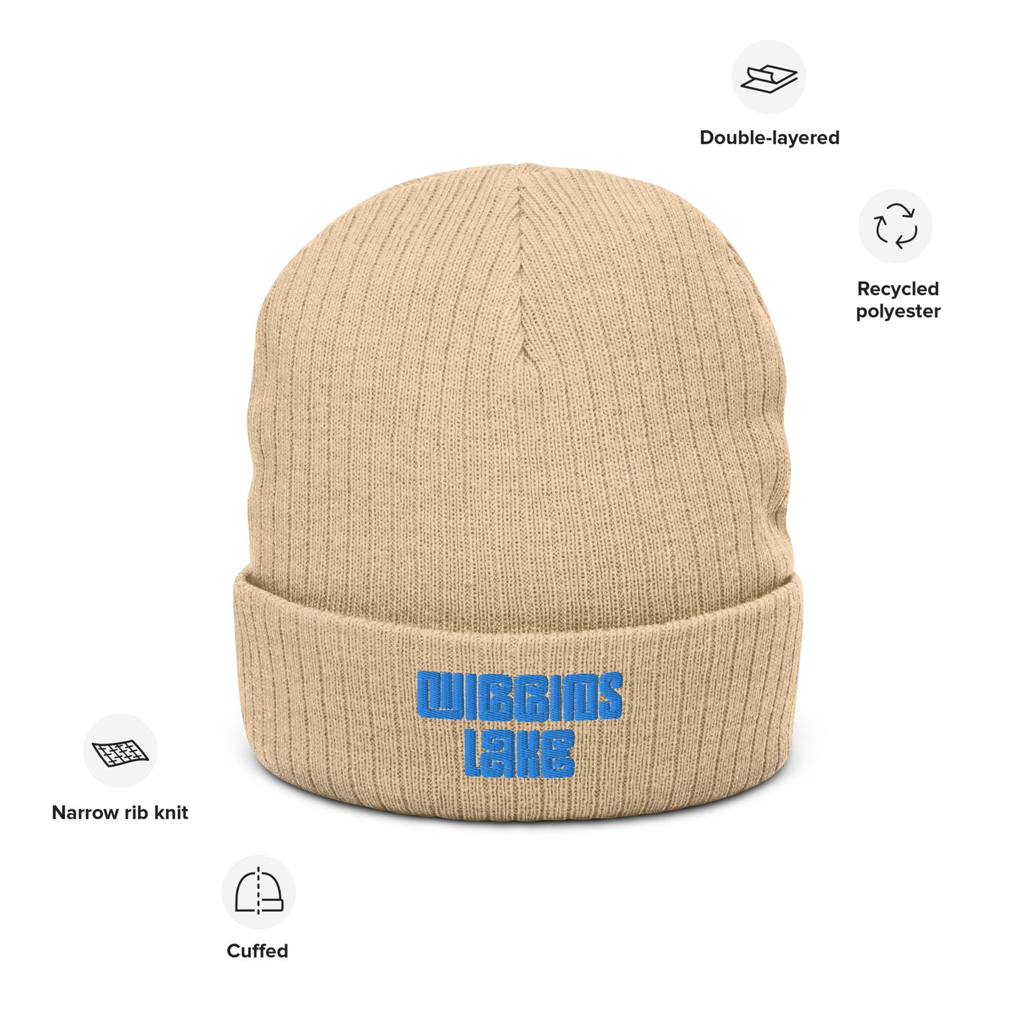 Wiggins Lake - Ribbed Knit Beanie