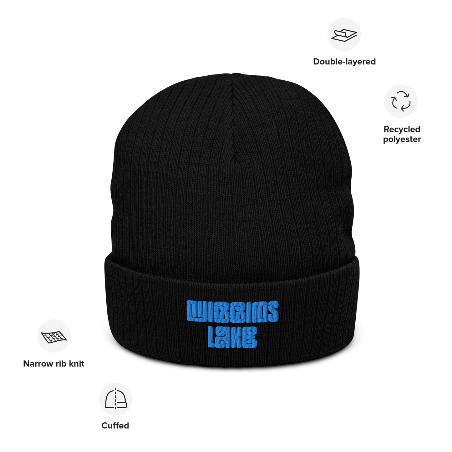 Wiggins Lake - Ribbed Knit Beanie