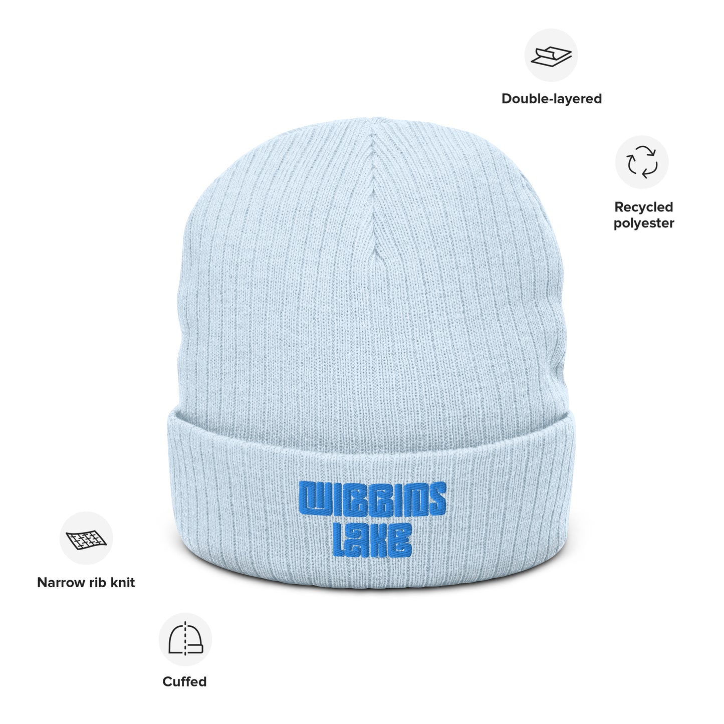 Wiggins Lake - Ribbed Knit Beanie