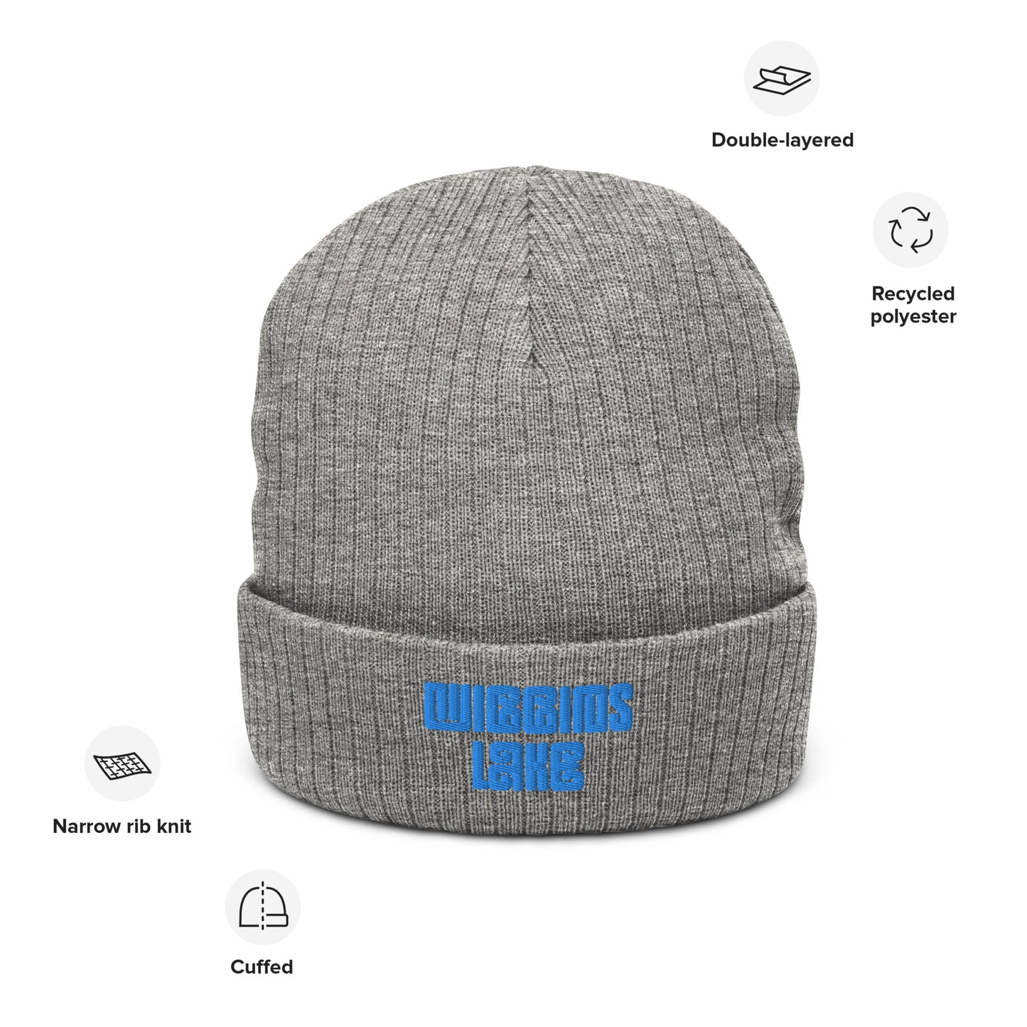 Wiggins Lake - Ribbed Knit Beanie