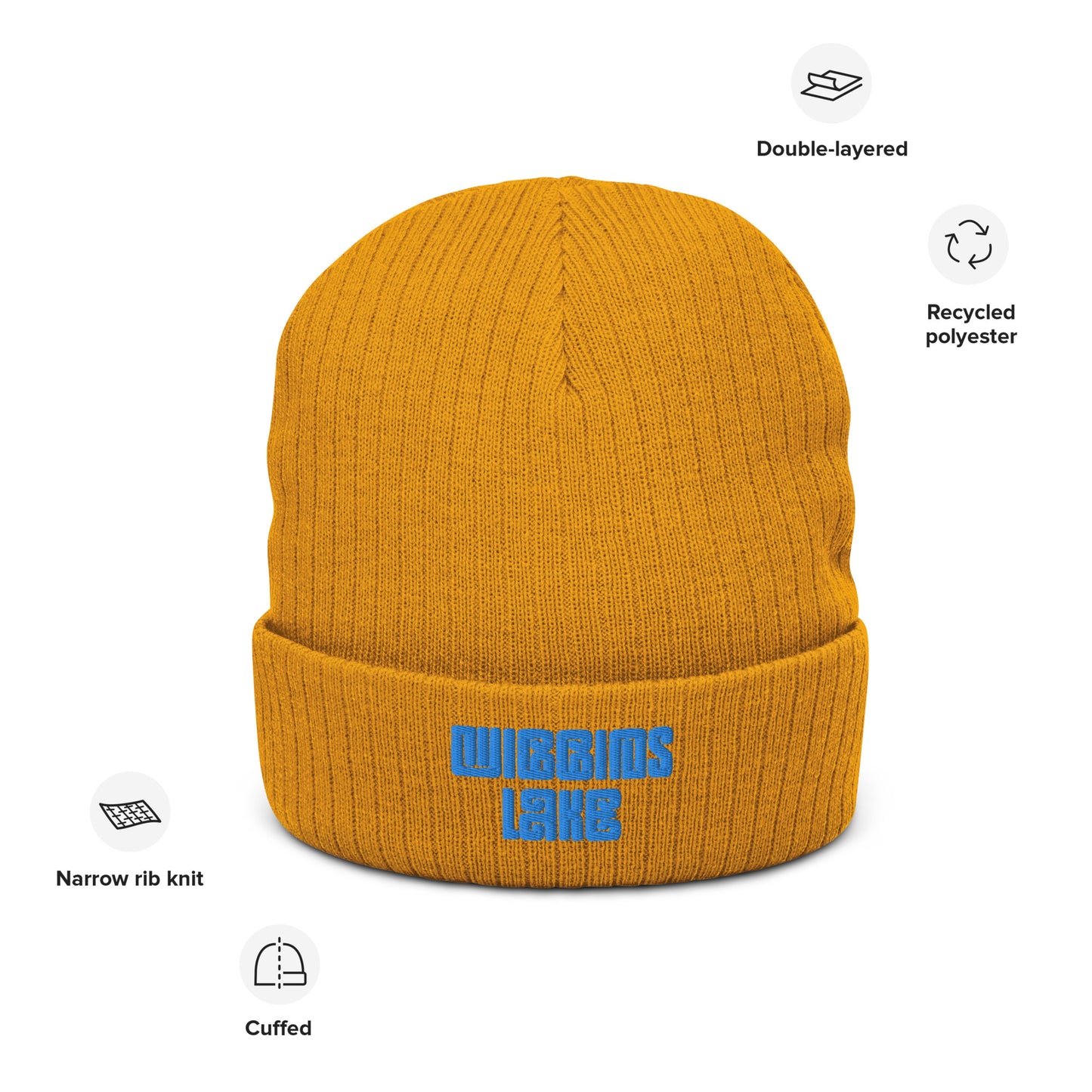 Wiggins Lake - Ribbed Knit Beanie