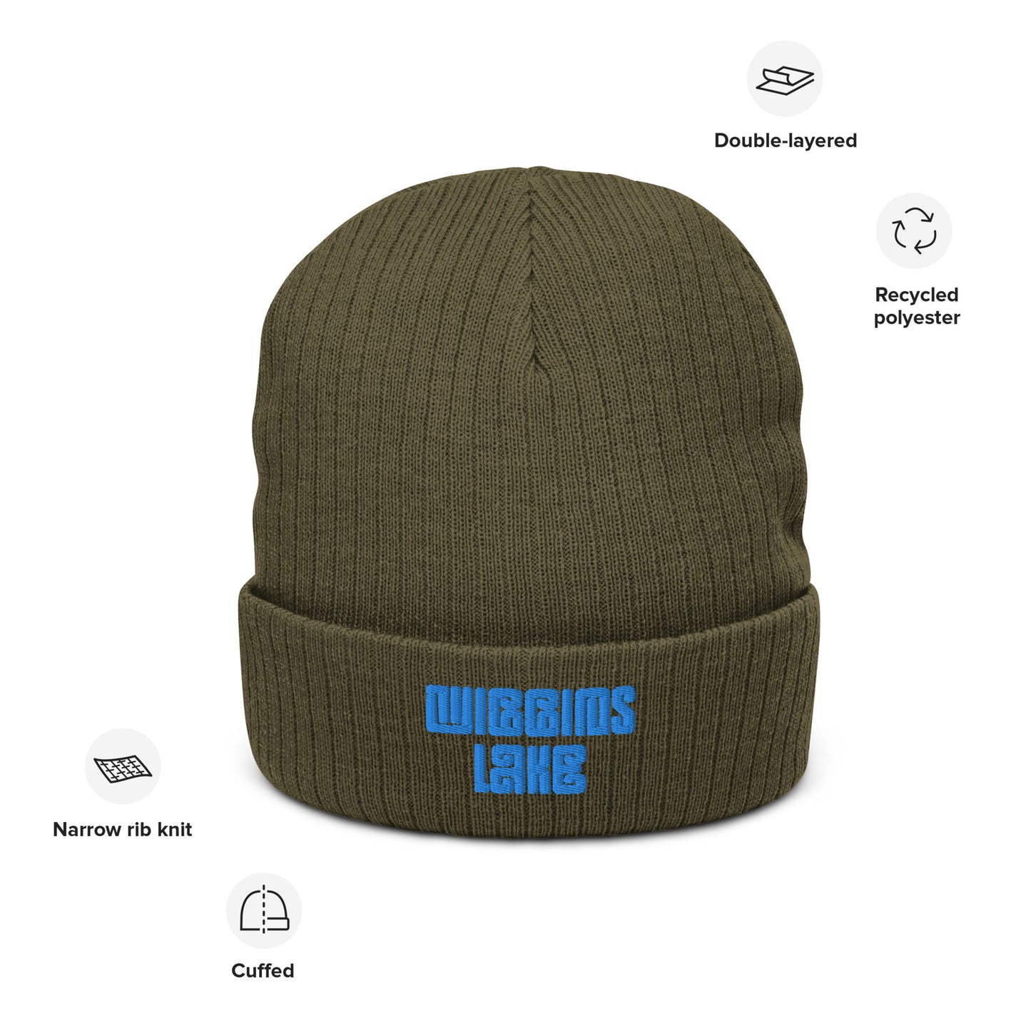 Wiggins Lake - Ribbed Knit Beanie