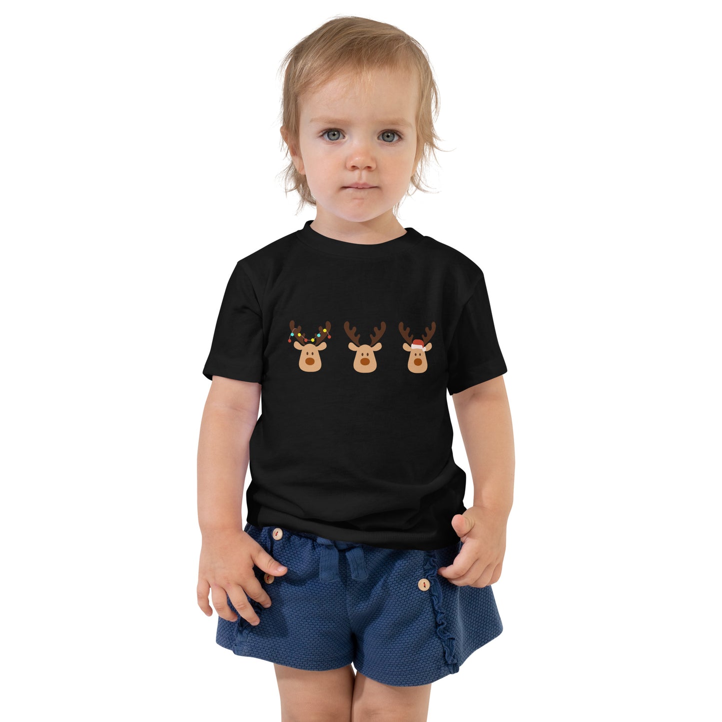 Silly Reindeer - Toddler Short Sleeve Tee