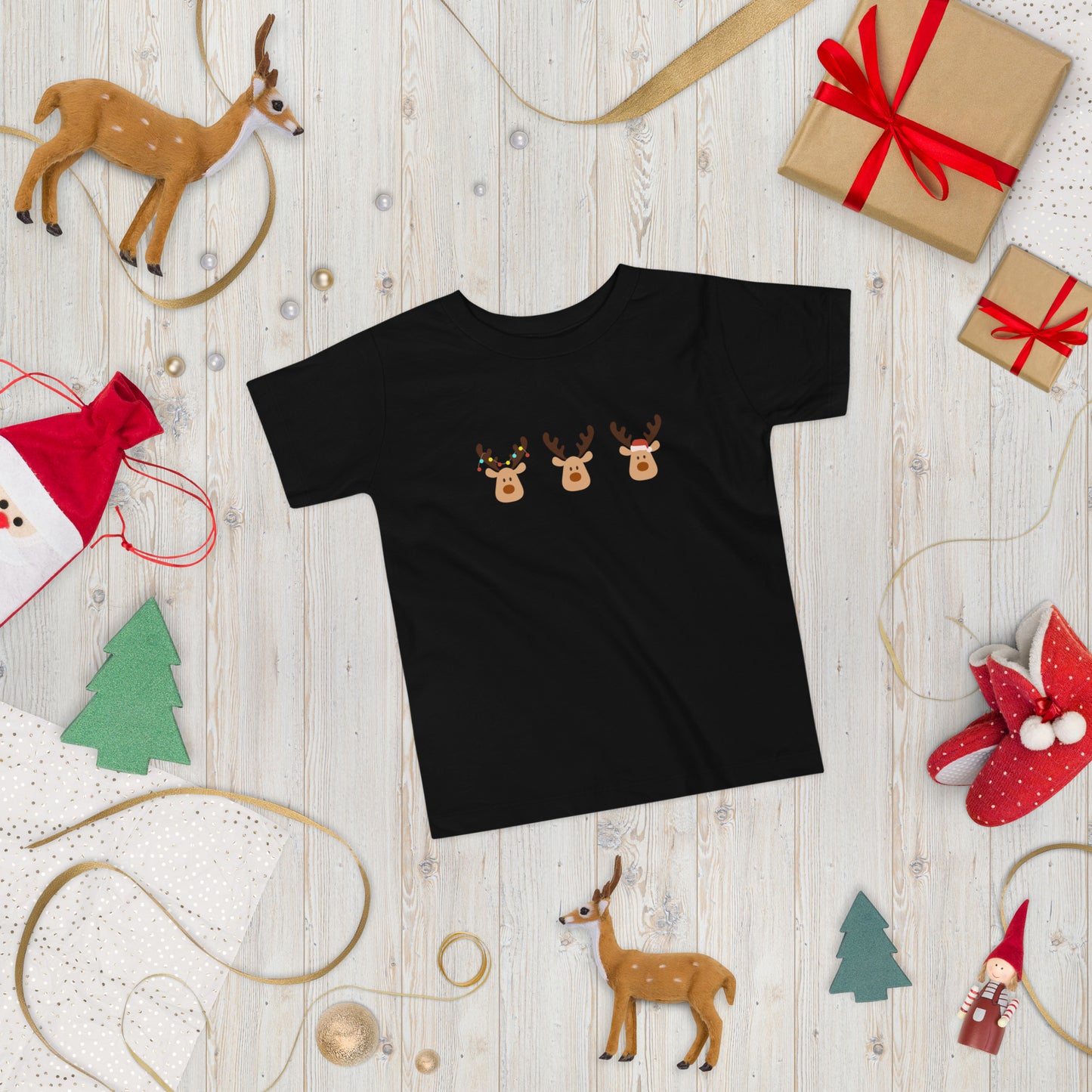 Silly Reindeer - Toddler Short Sleeve Tee