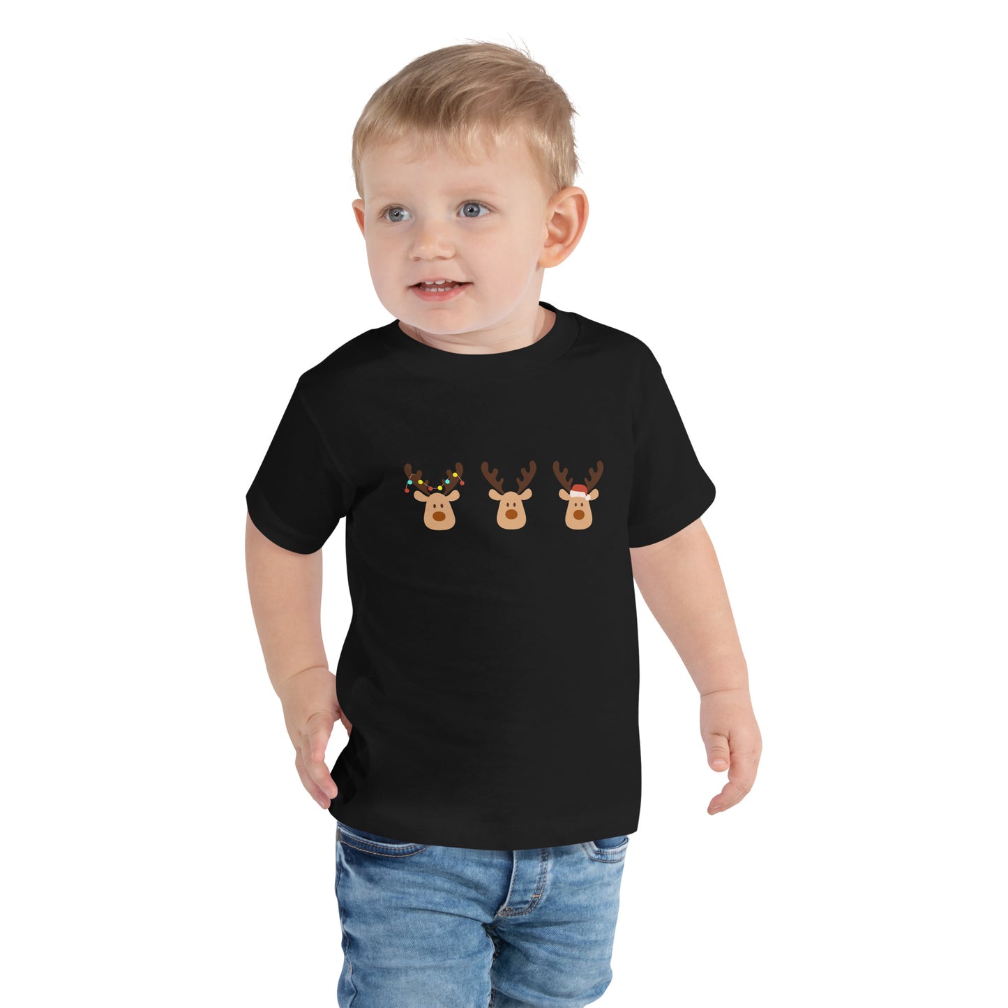 Silly Reindeer - Toddler Short Sleeve Tee