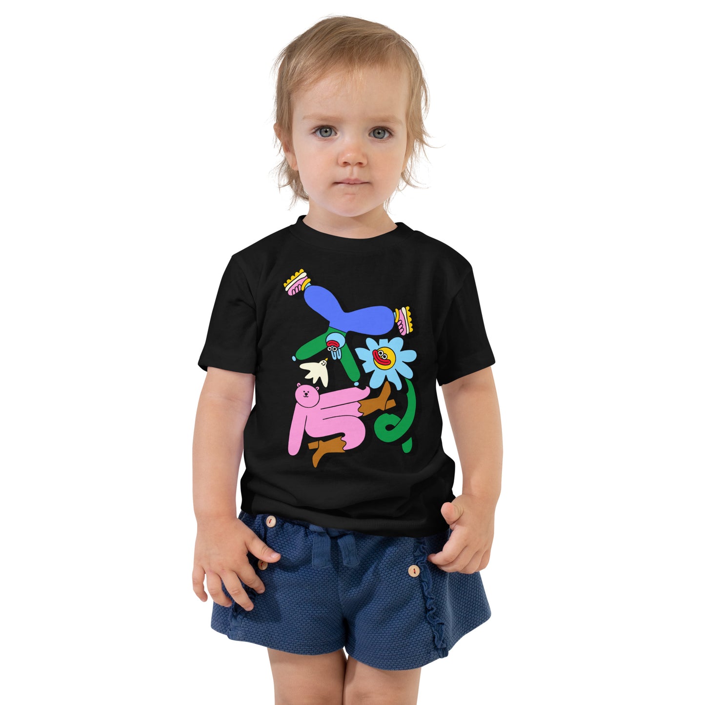 Bear Bird Flower Bunny - Toddler Short Sleeve Tee