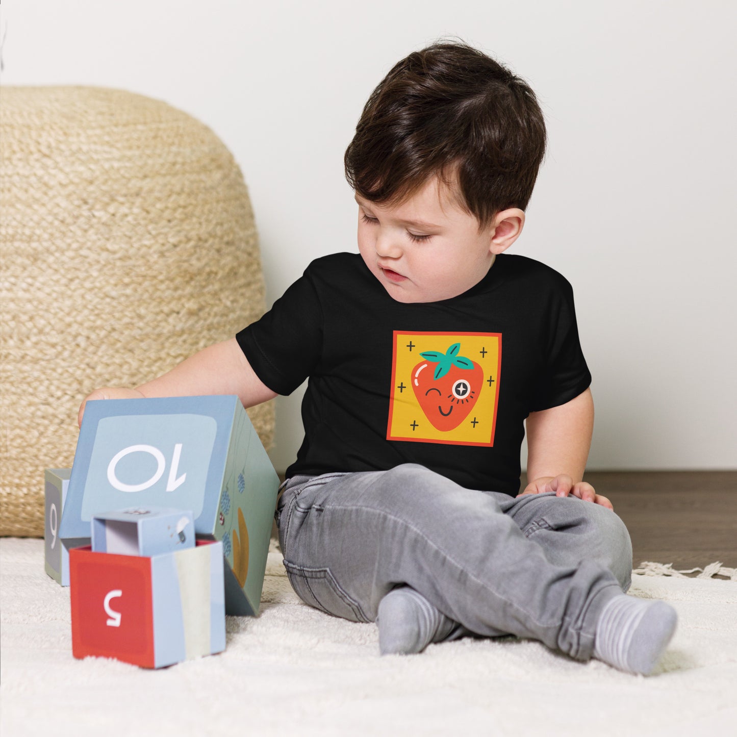 Strawberry Wink - Toddler Short Sleeve Tee