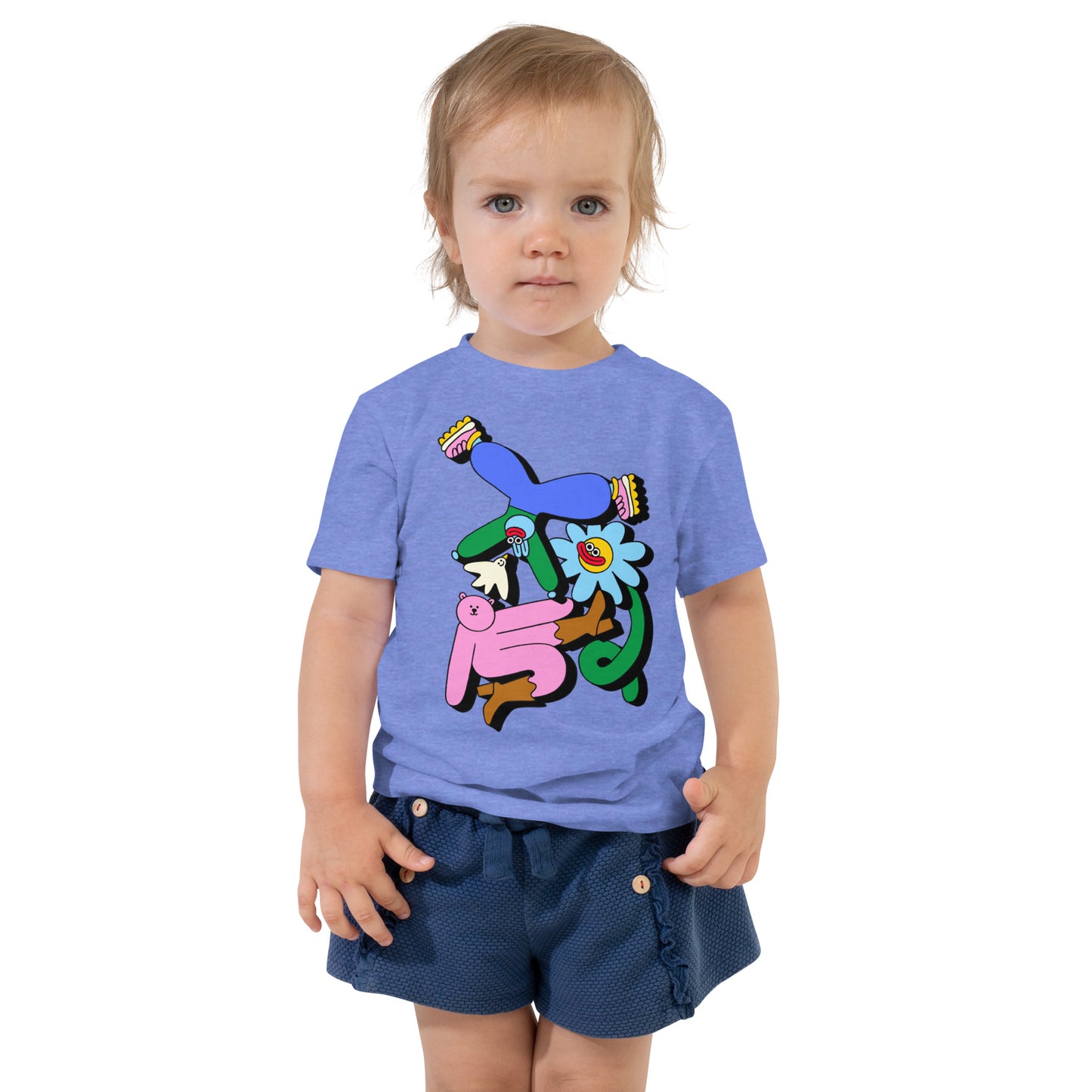 Bear Bird Flower Bunny - Toddler Short Sleeve Tee