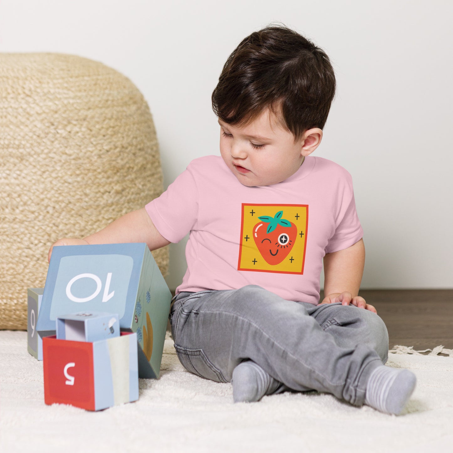 Strawberry Wink - Toddler Short Sleeve Tee