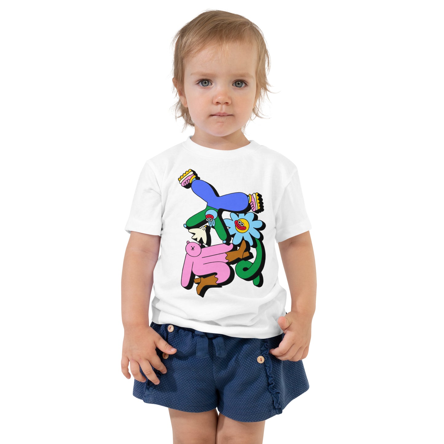 Bear Bird Flower Bunny - Toddler Short Sleeve Tee