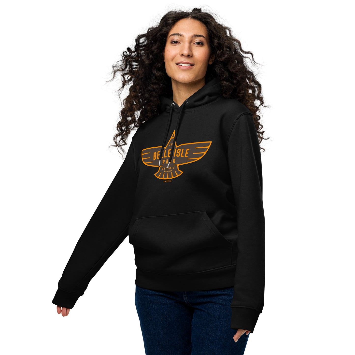 Belle Isle Park Eagle Icon - Unisex Eco Hoodie