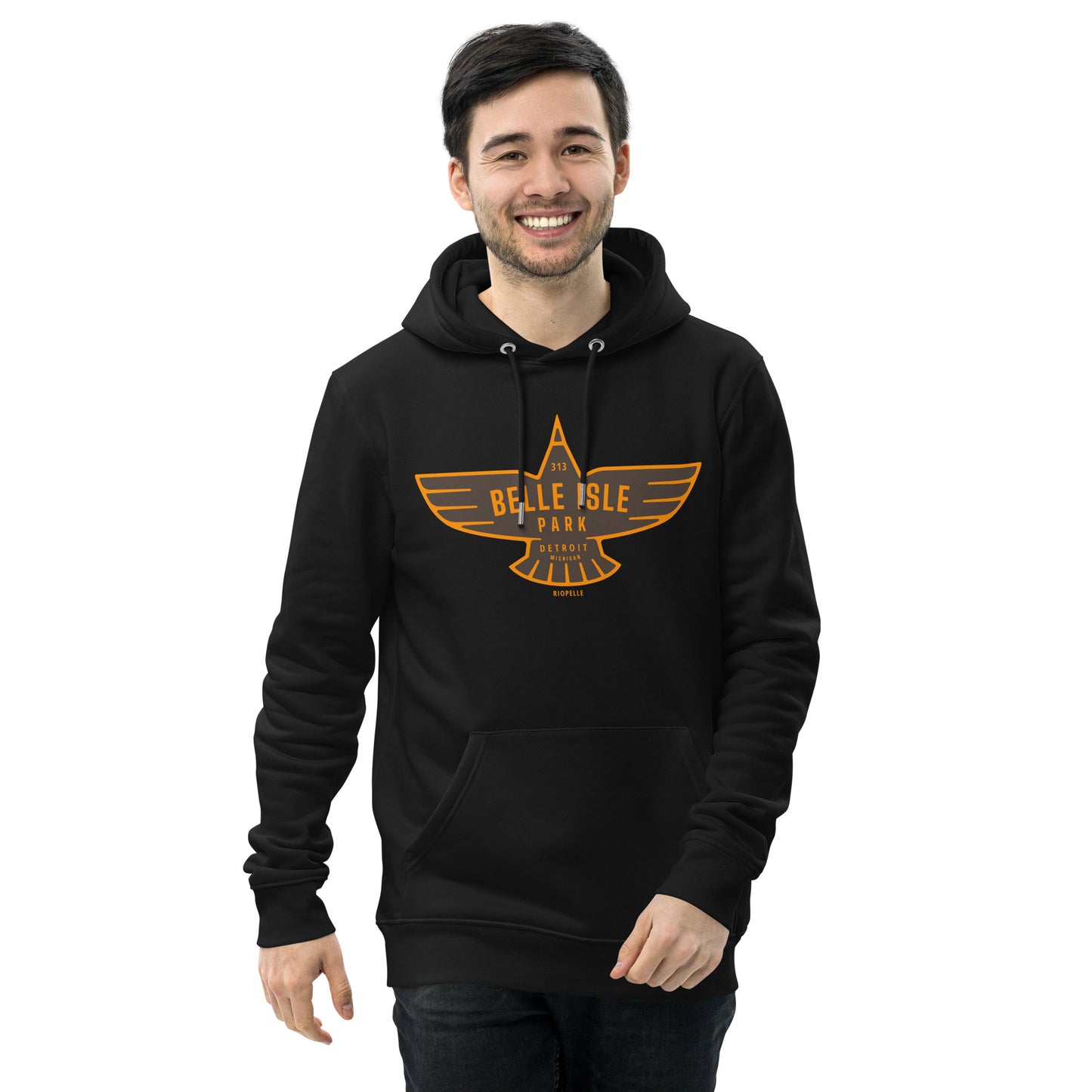 Belle Isle Park Eagle Icon - Unisex Eco Hoodie