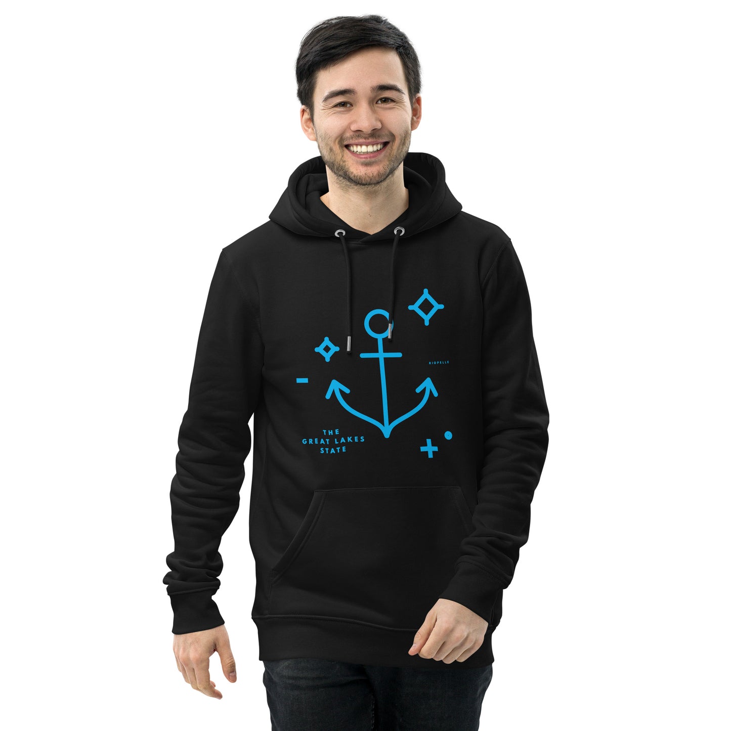 The Great Lakes State Anchor - Unisex Eco Hoodie