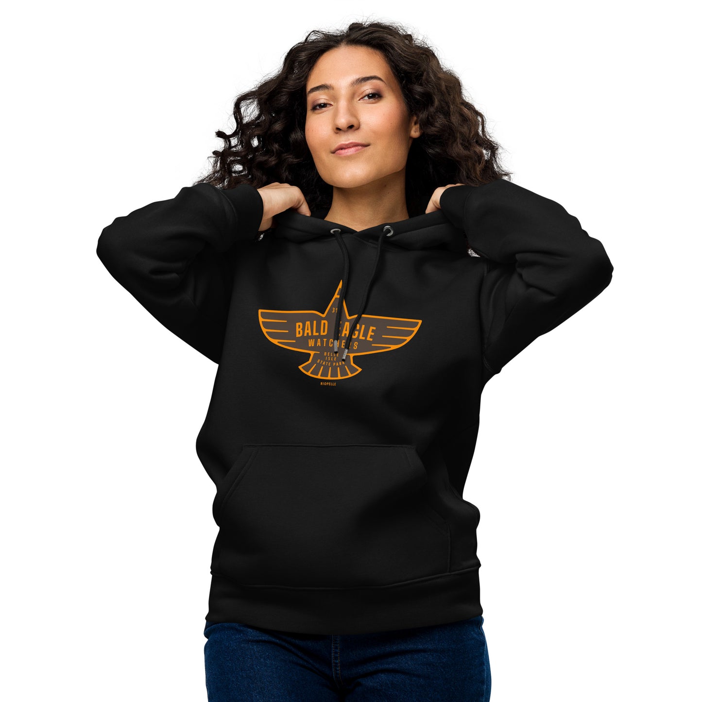 Bald Eagle Watchers Belle Isle State Park - Unisex Eco Hoodie