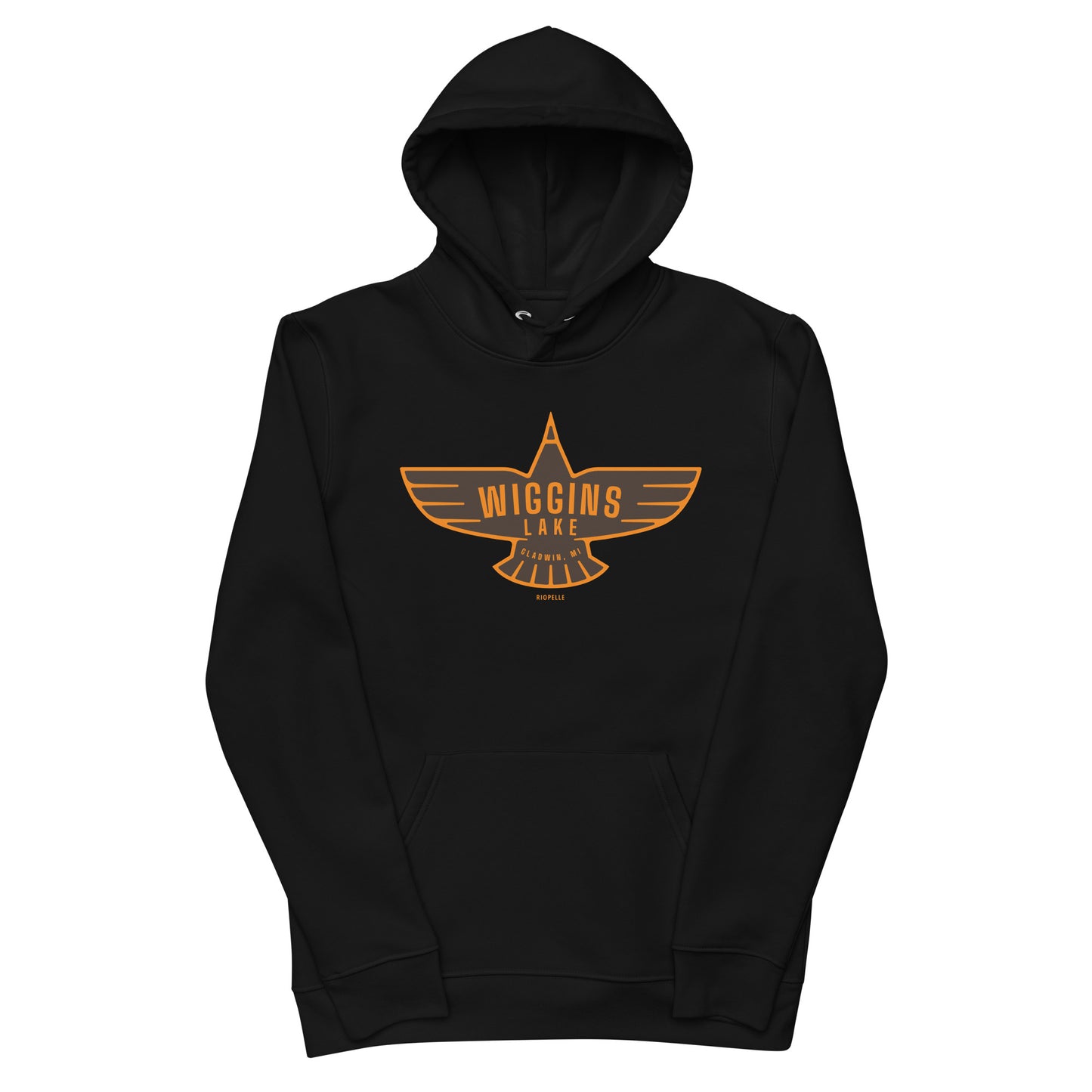 Wiggins Lake Eagle Icon - Unisex Eco Hoodie