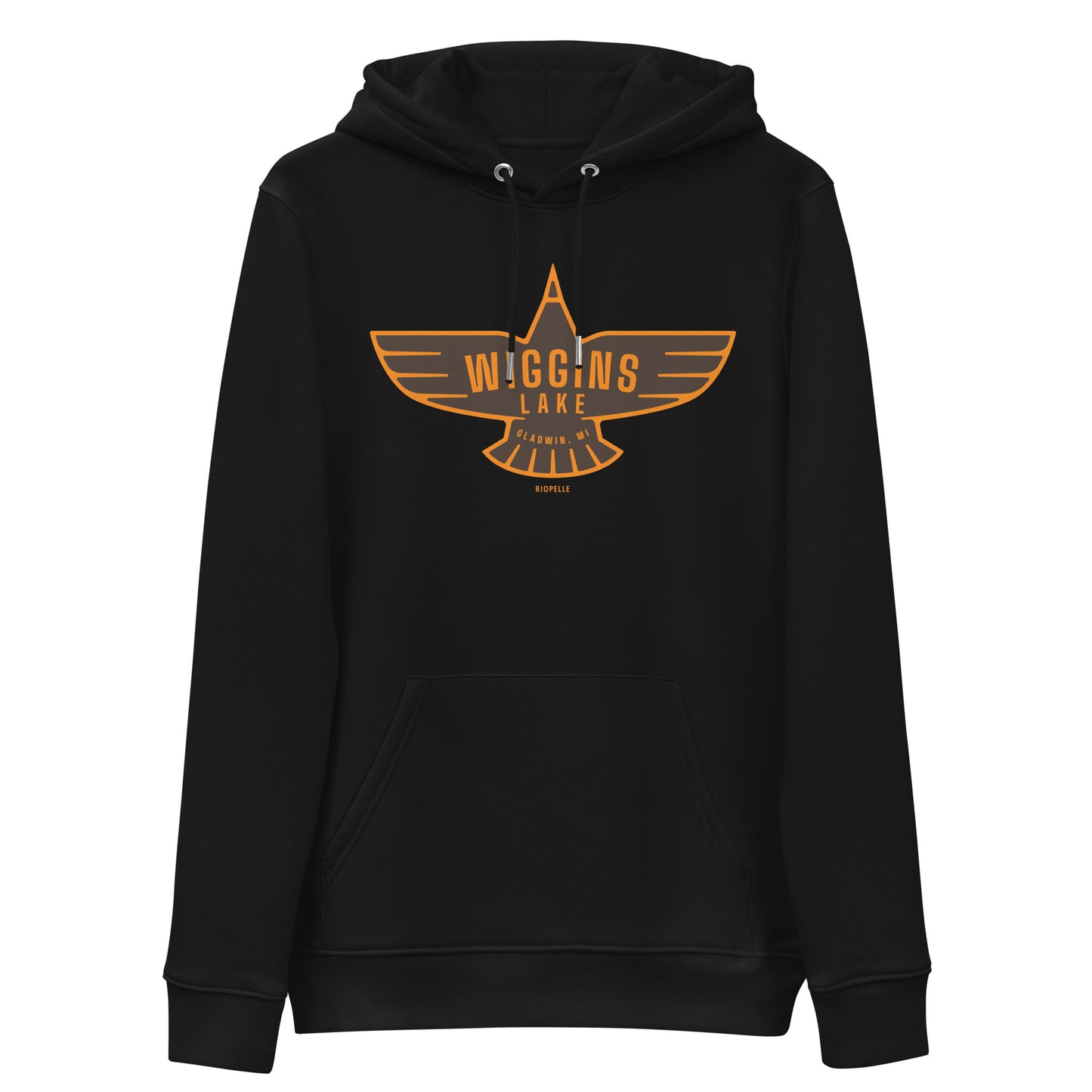 Wiggins Lake Eagle Icon - Unisex Eco Hoodie