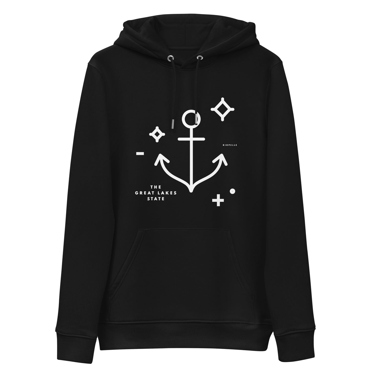 The Great Lakes State Anchor - Unisex Eco Hoodie