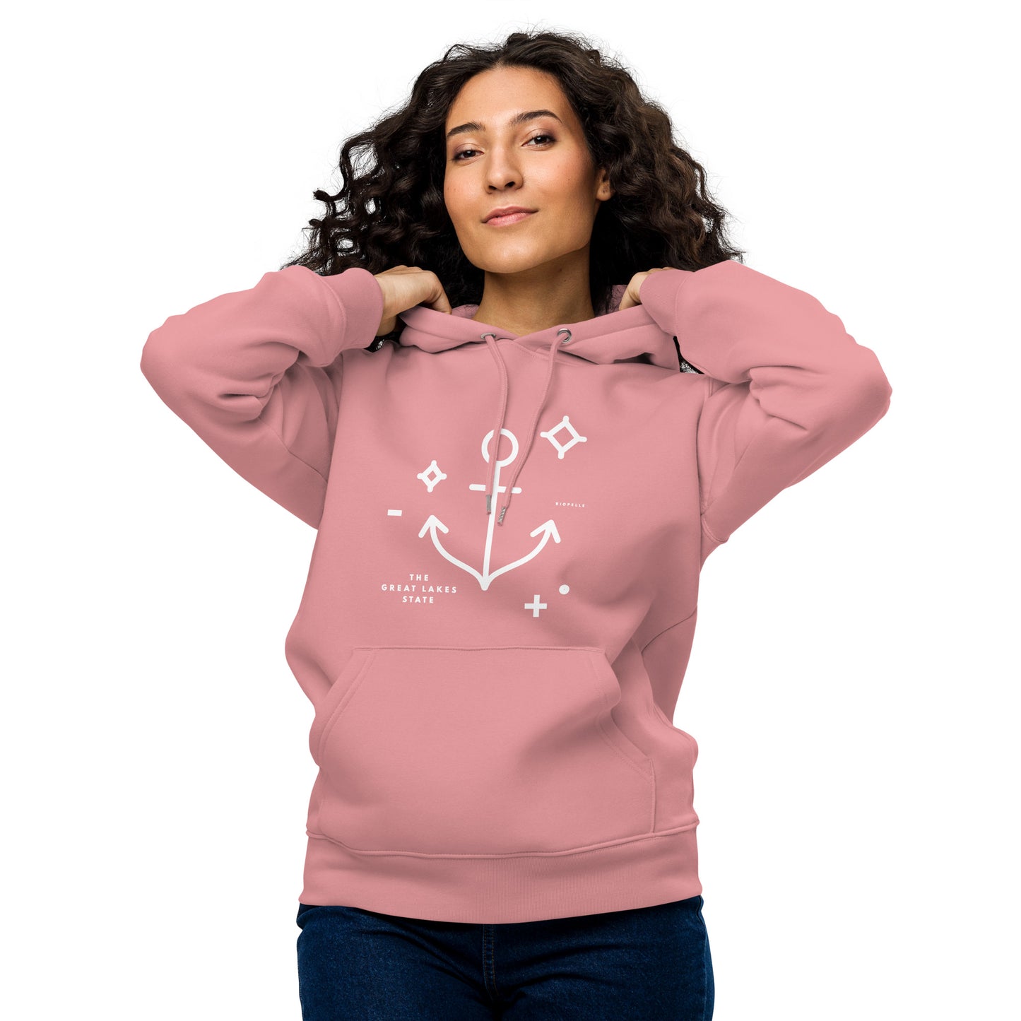 The Great Lakes State Anchor - Unisex Eco Hoodie