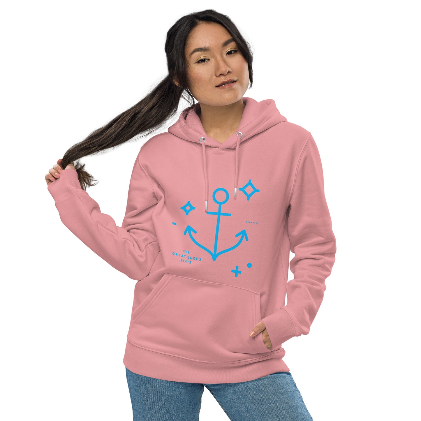 The Great Lakes State Anchor - Unisex Eco Hoodie