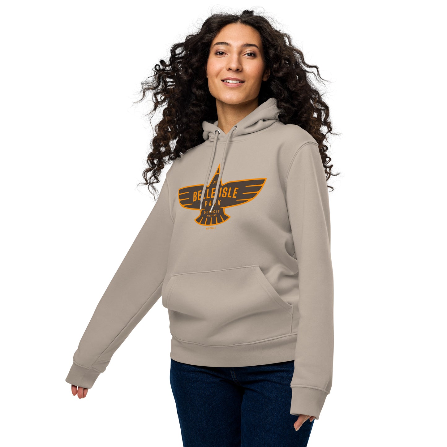 Belle Isle Park Eagle Icon - Unisex Eco Hoodie