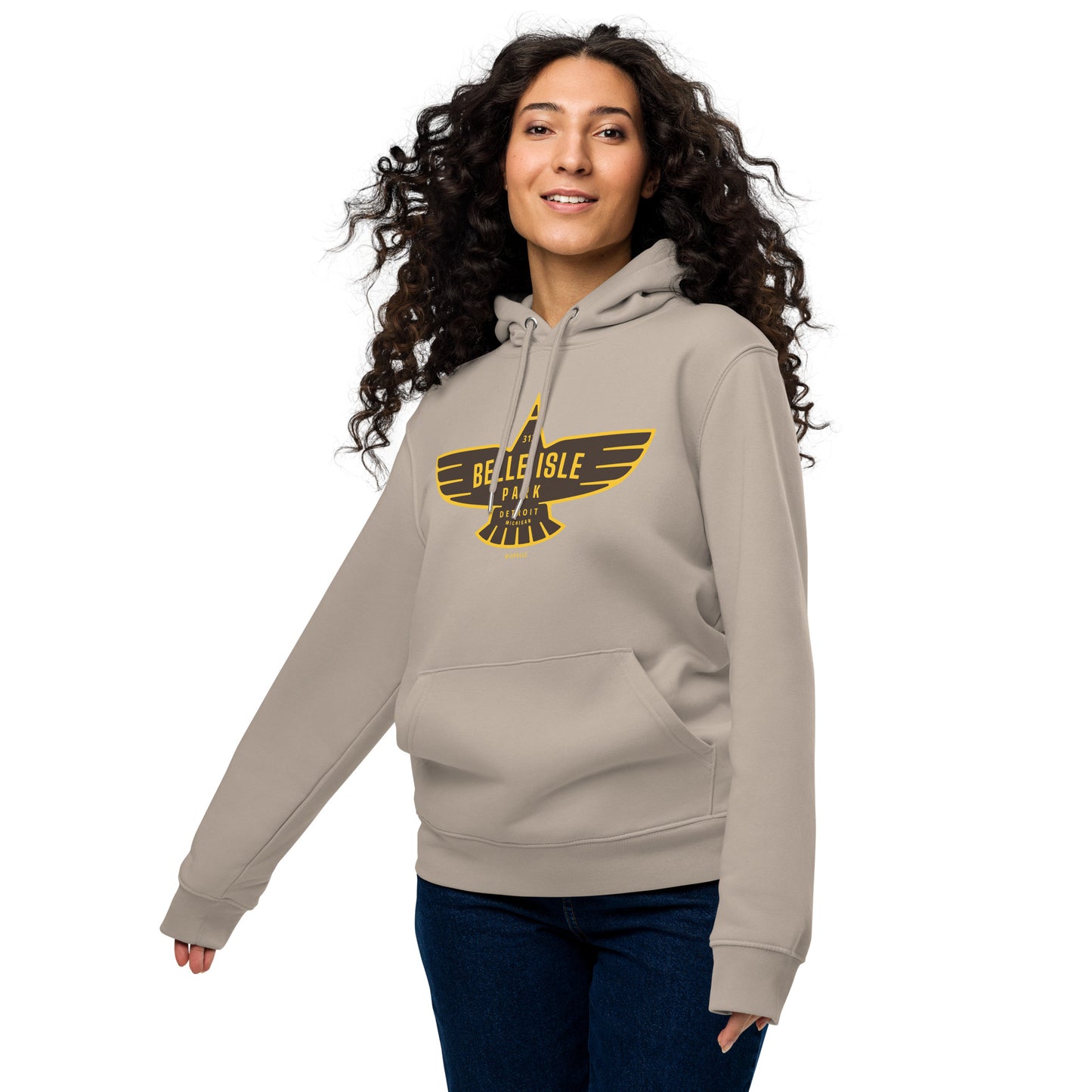 Belle Isle Park Eagle Icon - Unisex Eco Hoodie