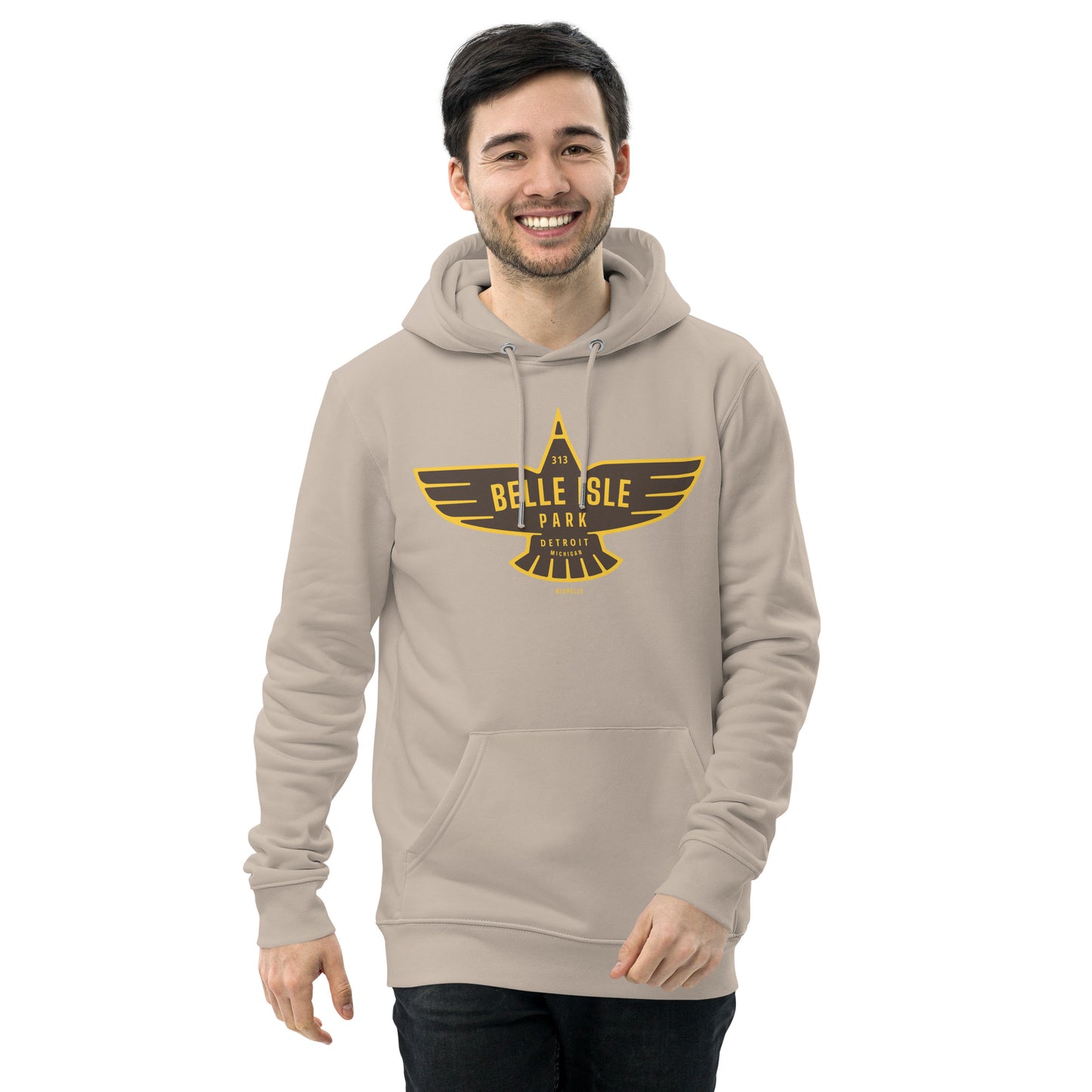 Belle Isle Park Eagle Icon - Unisex Eco Hoodie