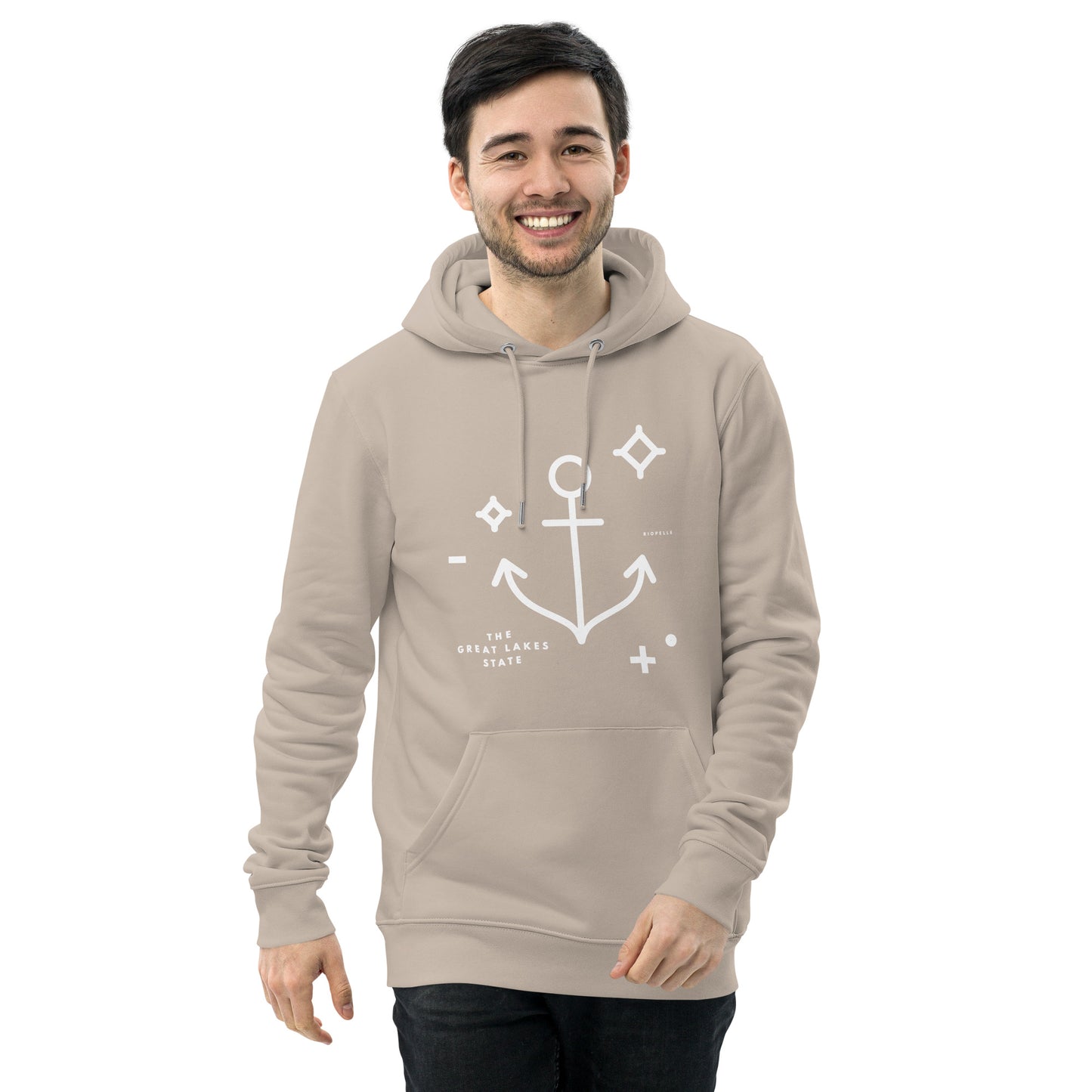 The Great Lakes State Anchor - Unisex Eco Hoodie