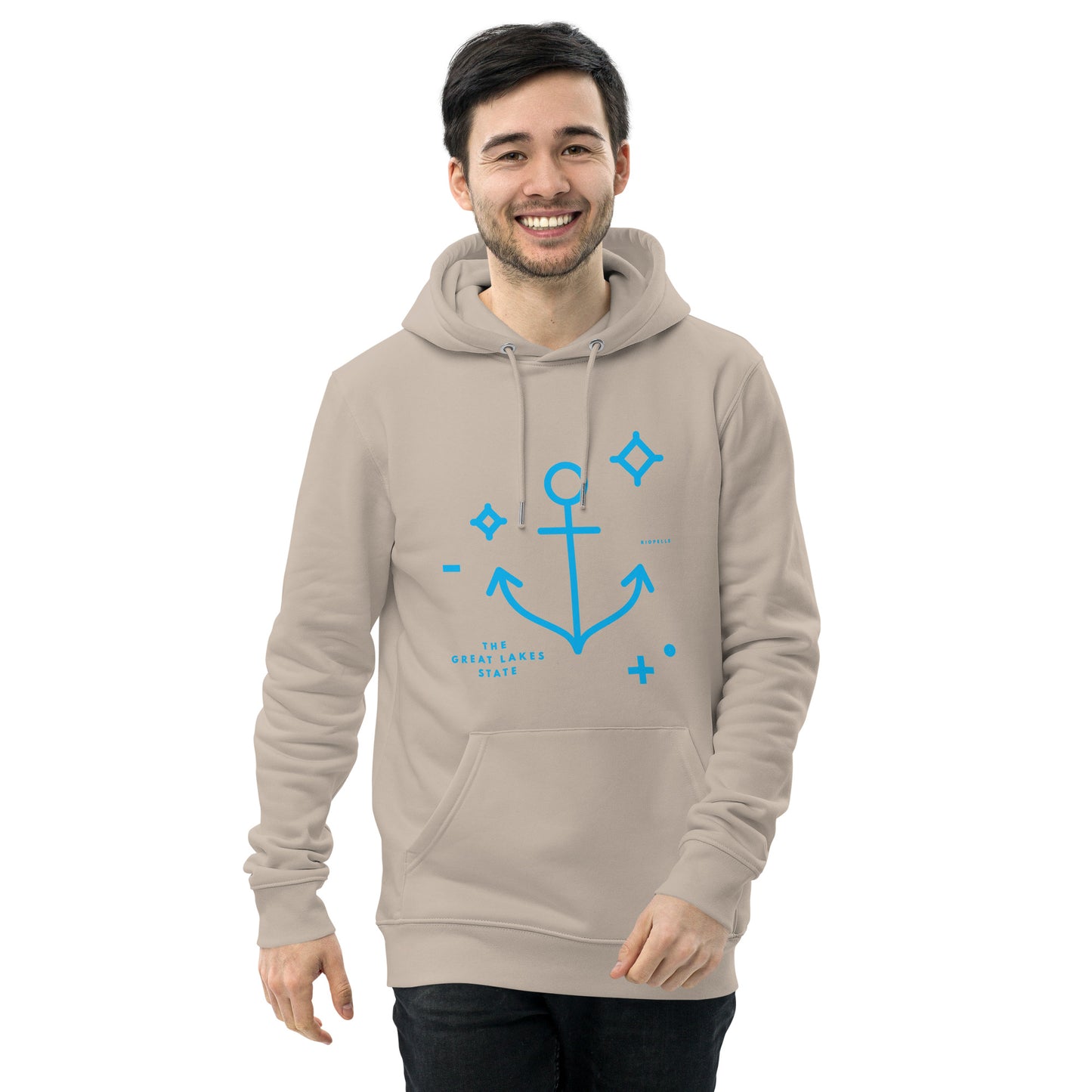 The Great Lakes State Anchor - Unisex Eco Hoodie