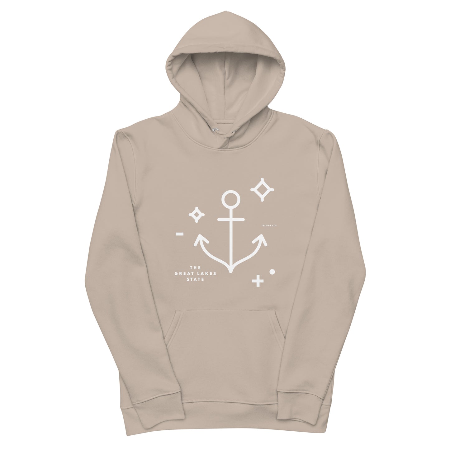 The Great Lakes State Anchor - Unisex Eco Hoodie