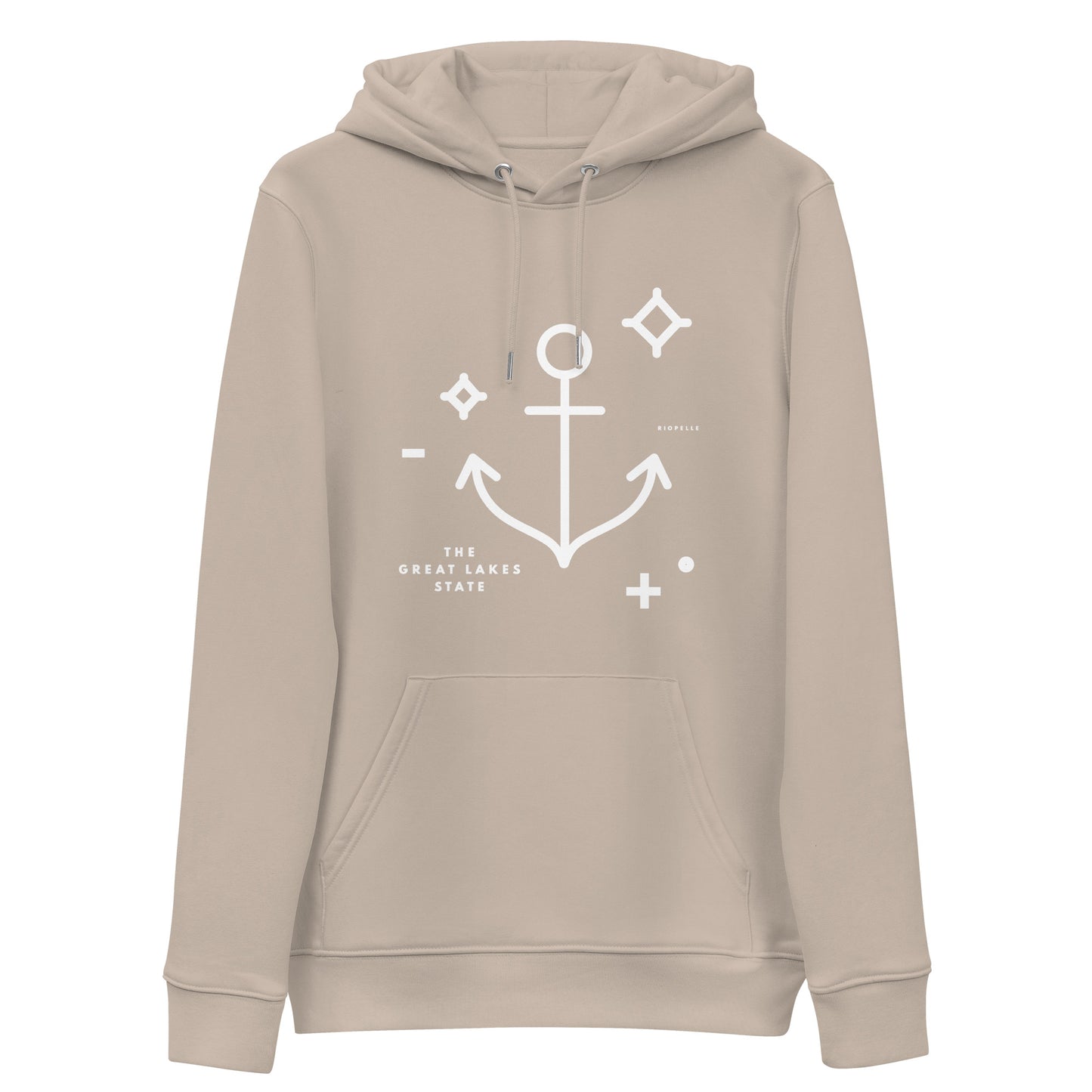 The Great Lakes State Anchor - Unisex Eco Hoodie