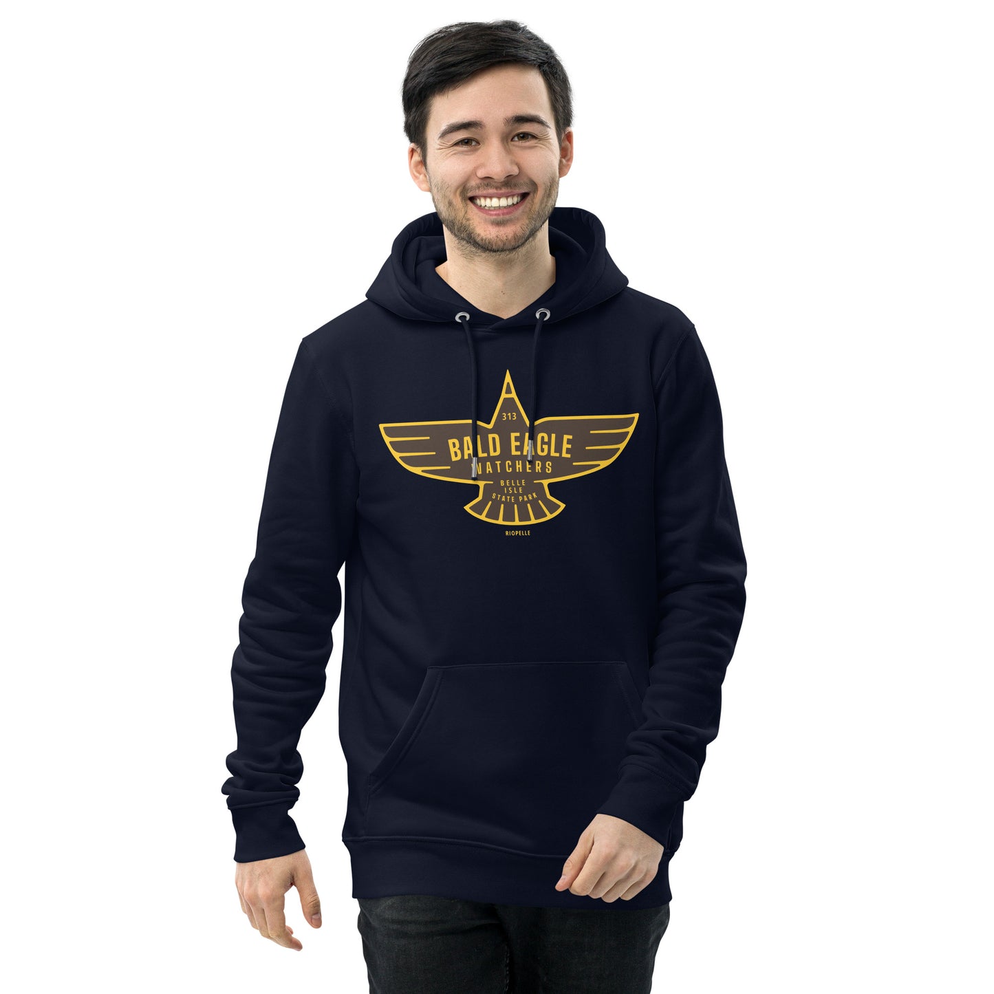 Bald Eagle Watchers Belle Isle State Park - Unisex Eco Hoodie