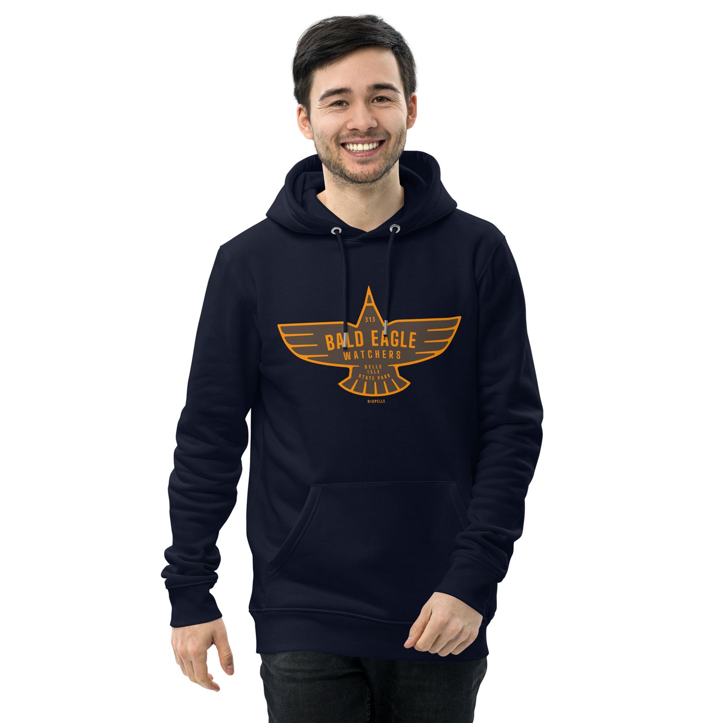 Bald Eagle Watchers Belle Isle State Park - Unisex Eco Hoodie