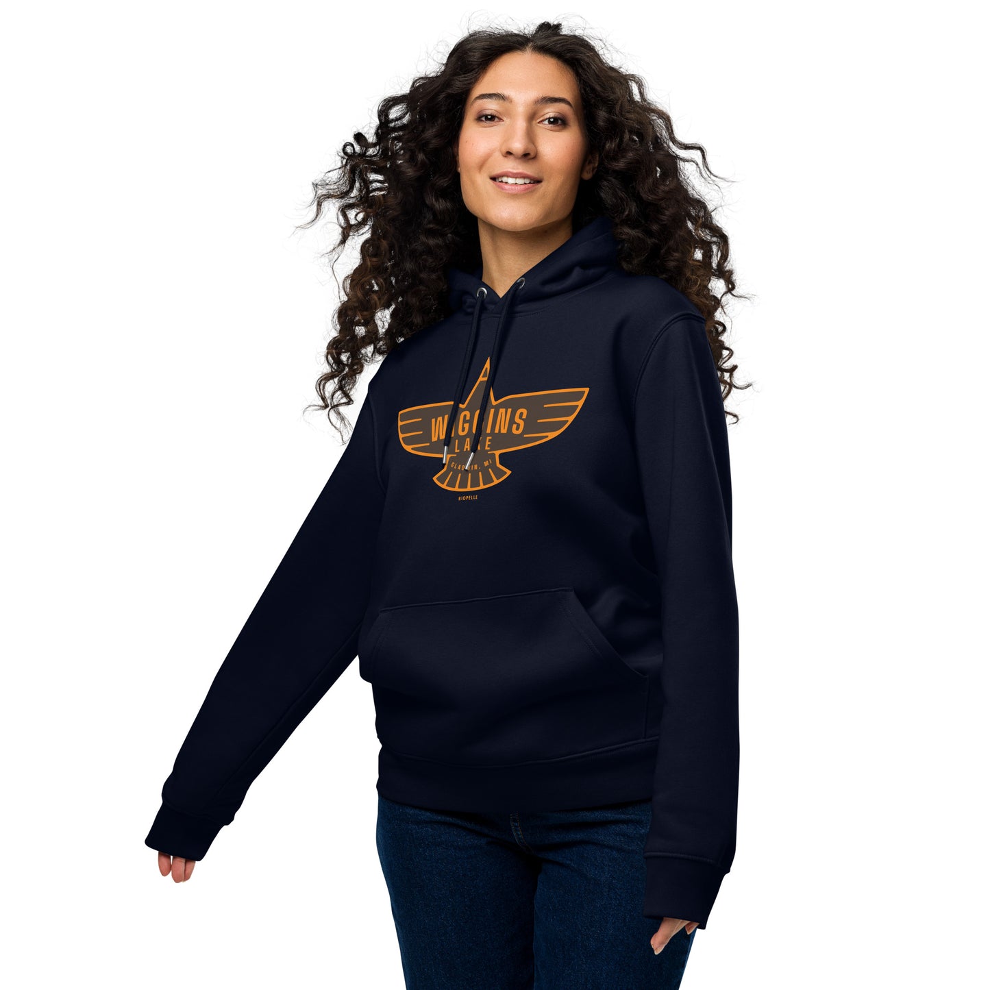 Wiggins Lake Eagle Icon - Unisex Eco Hoodie