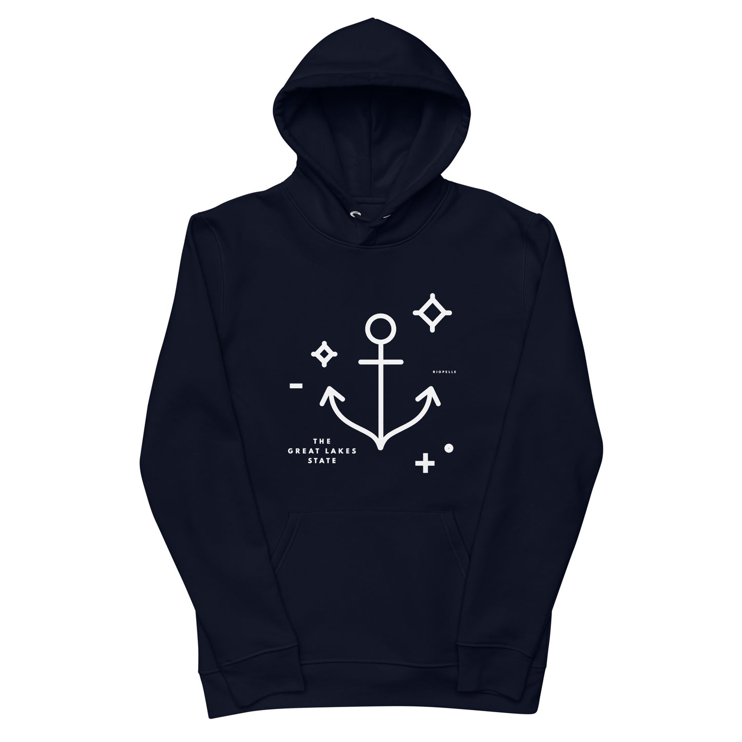 The Great Lakes State Anchor - Unisex Eco Hoodie