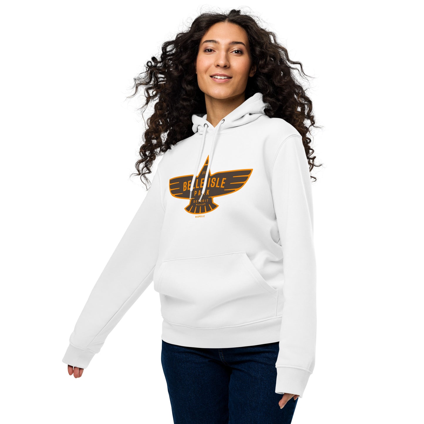 Belle Isle Park Eagle Icon - Unisex Eco Hoodie