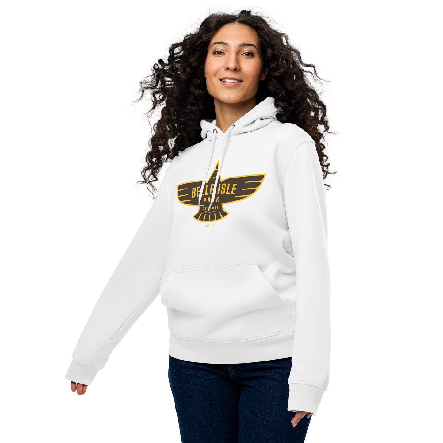 Belle Isle Park Eagle Icon - Unisex Eco Hoodie