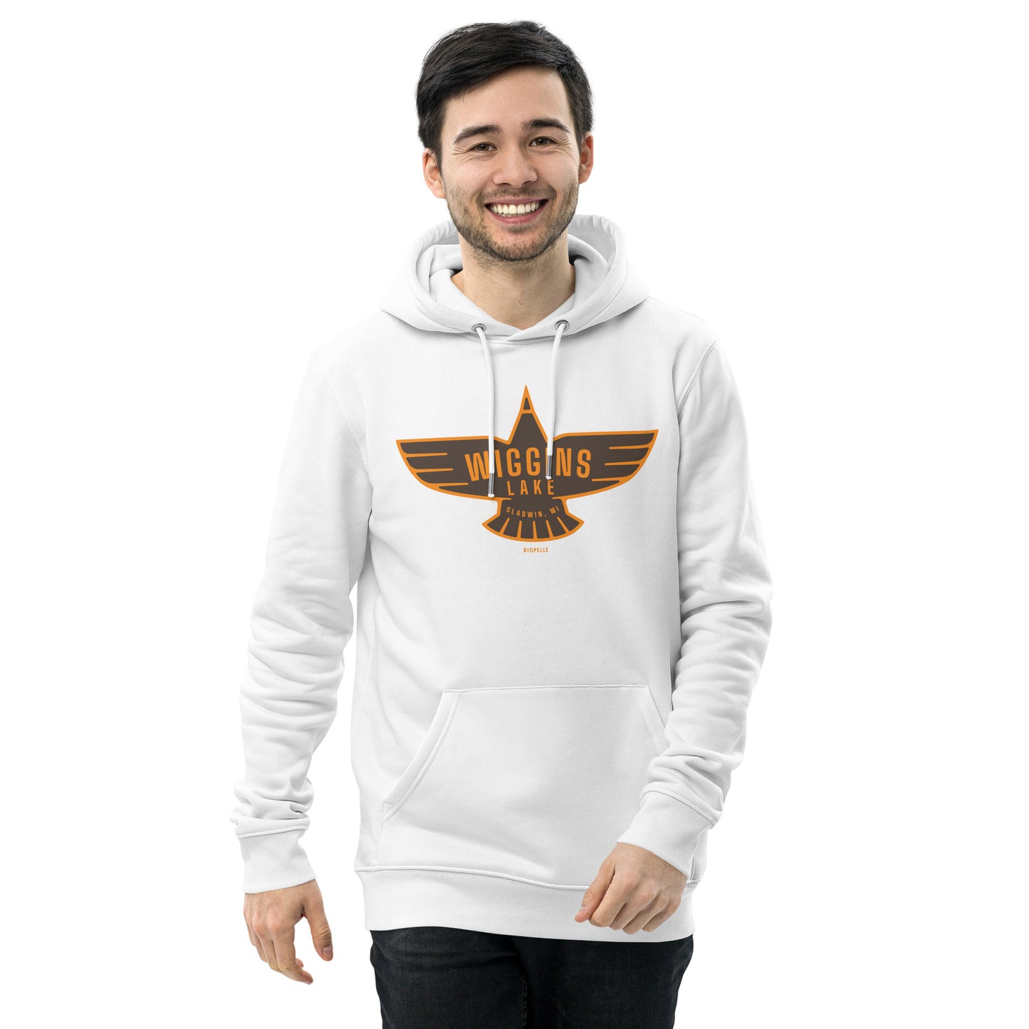 Wiggins Lake Eagle Icon - Unisex Eco Hoodie