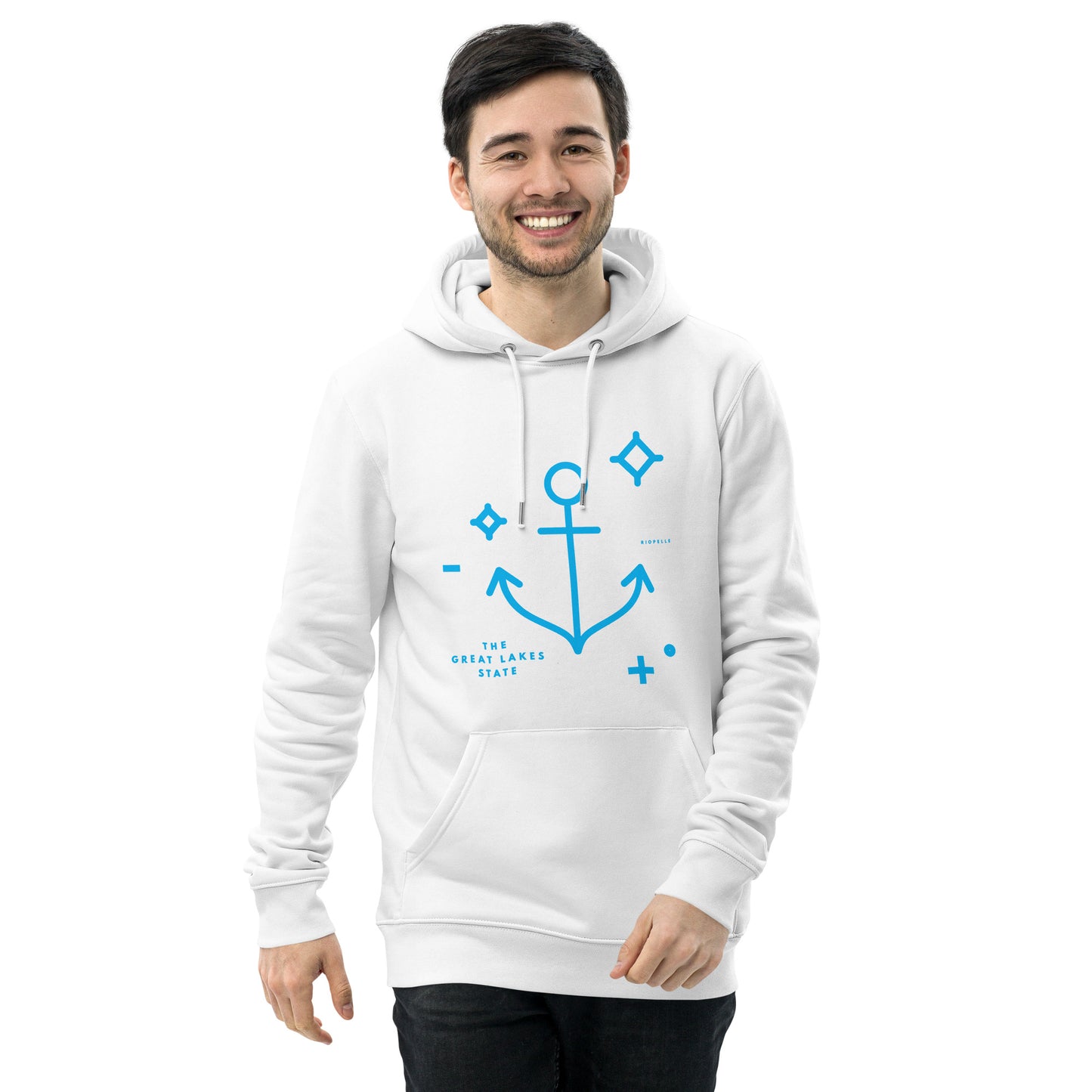 The Great Lakes State Anchor - Unisex Eco Hoodie