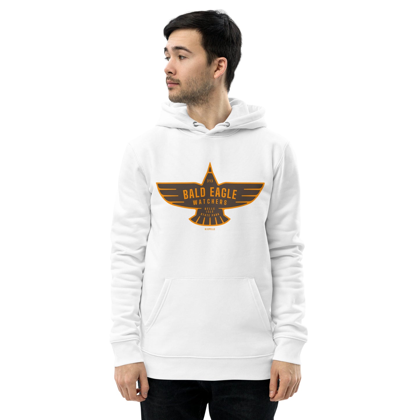 Bald Eagle Watchers Belle Isle State Park - Unisex Eco Hoodie