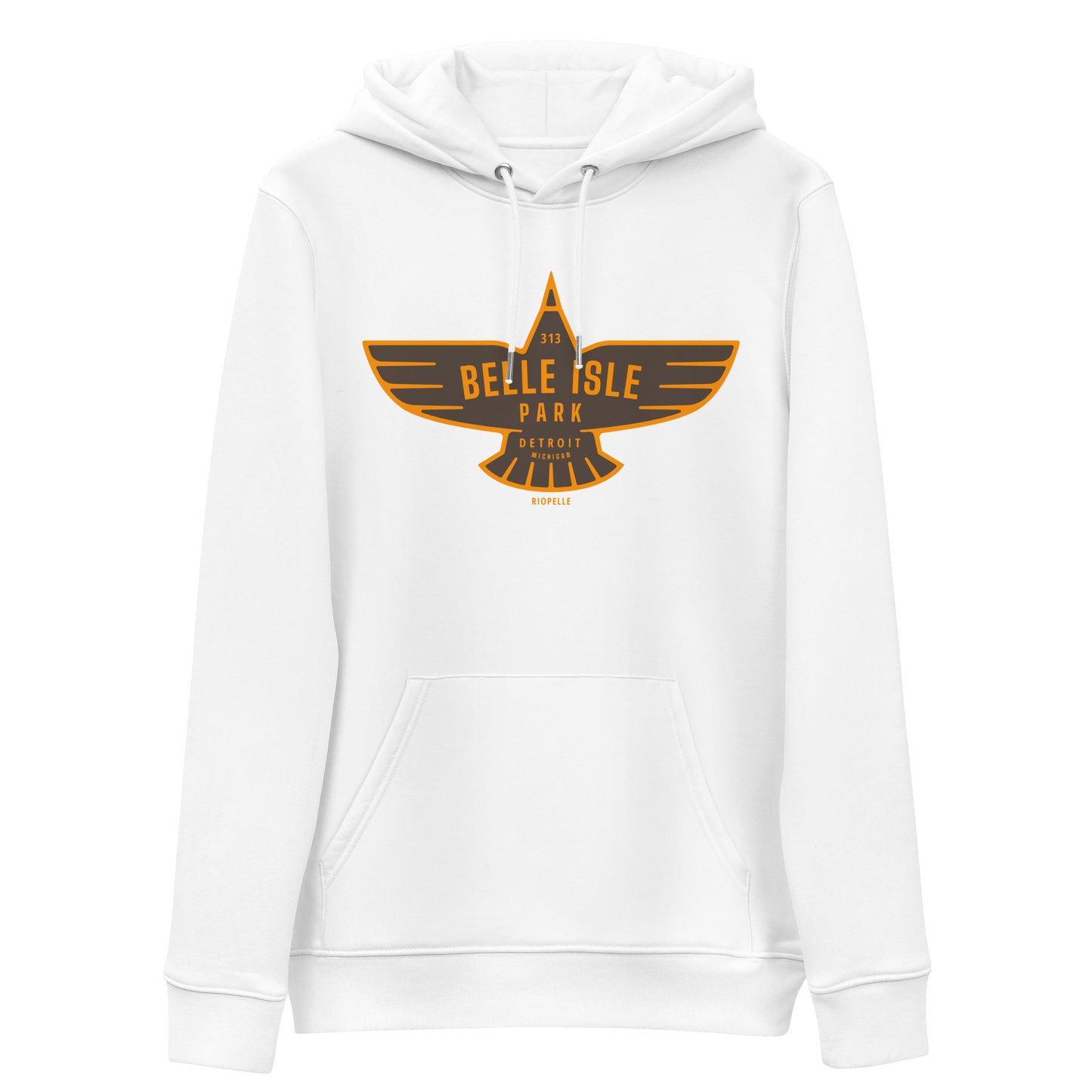 Belle Isle Park Eagle Icon - Unisex Eco Hoodie