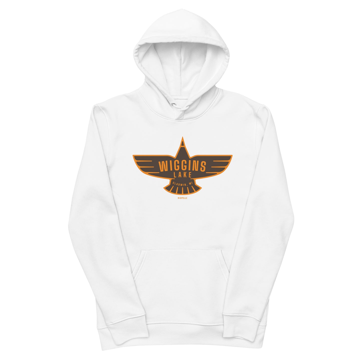 Wiggins Lake Eagle Icon - Unisex Eco Hoodie