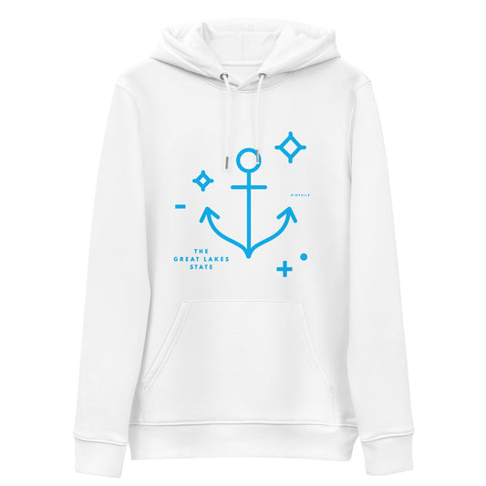 The Great Lakes State Anchor - Unisex Eco Hoodie