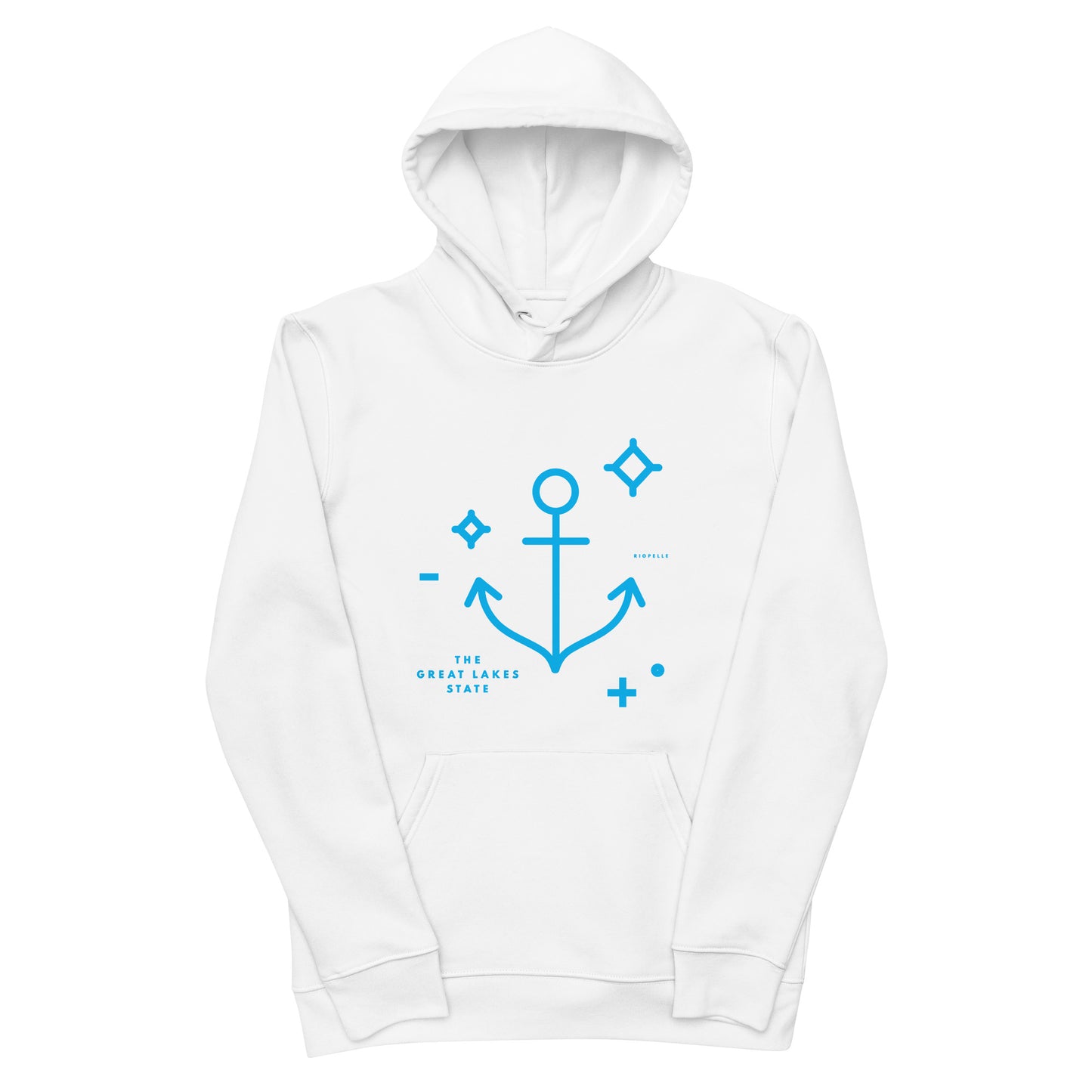 The Great Lakes State Anchor - Unisex Eco Hoodie